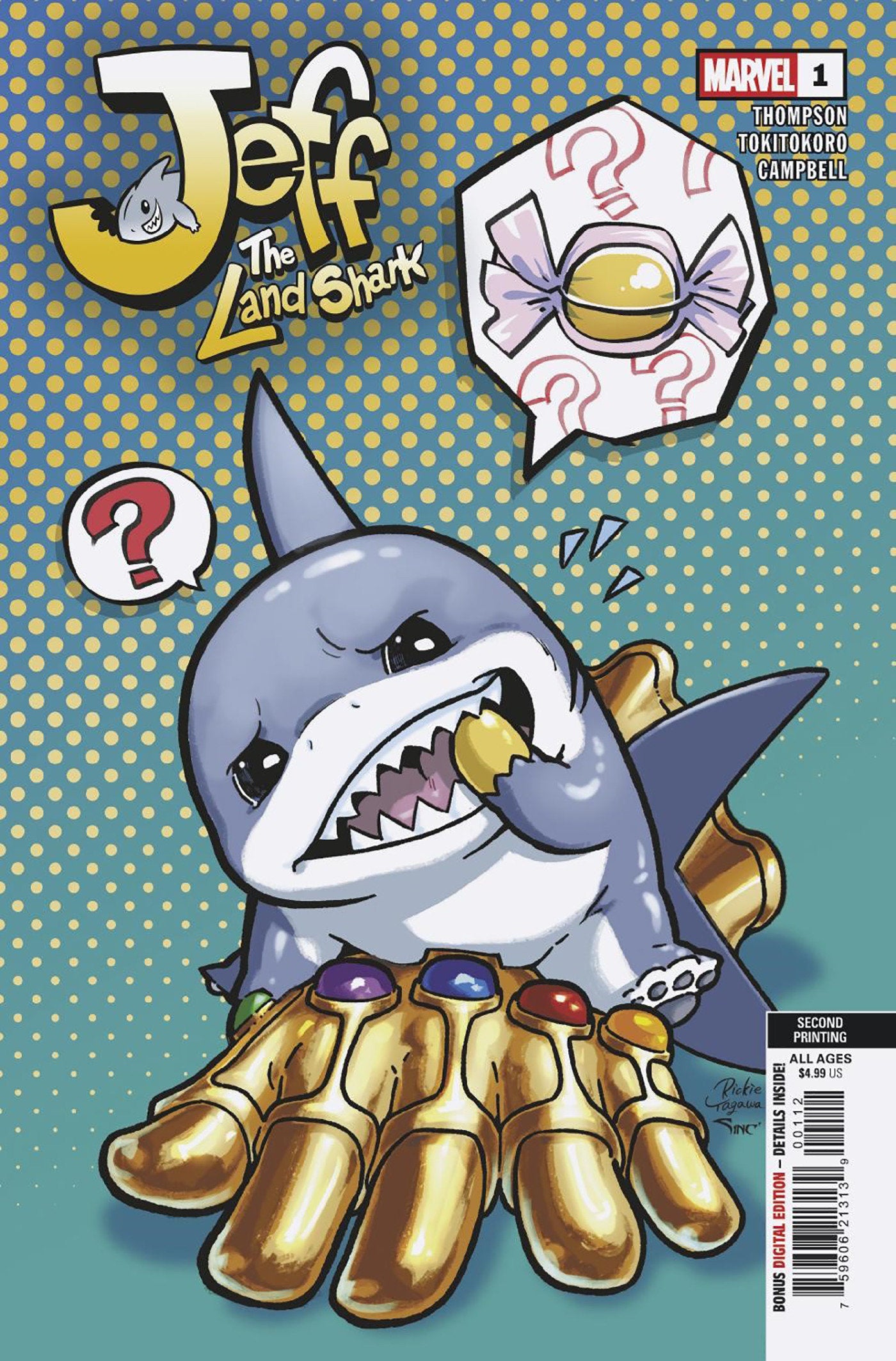 Jeff The Land Shark #1 Rickie Yagawa 2nd Print Variant | Dragon's Lair Comics and Fantasy Houston TX