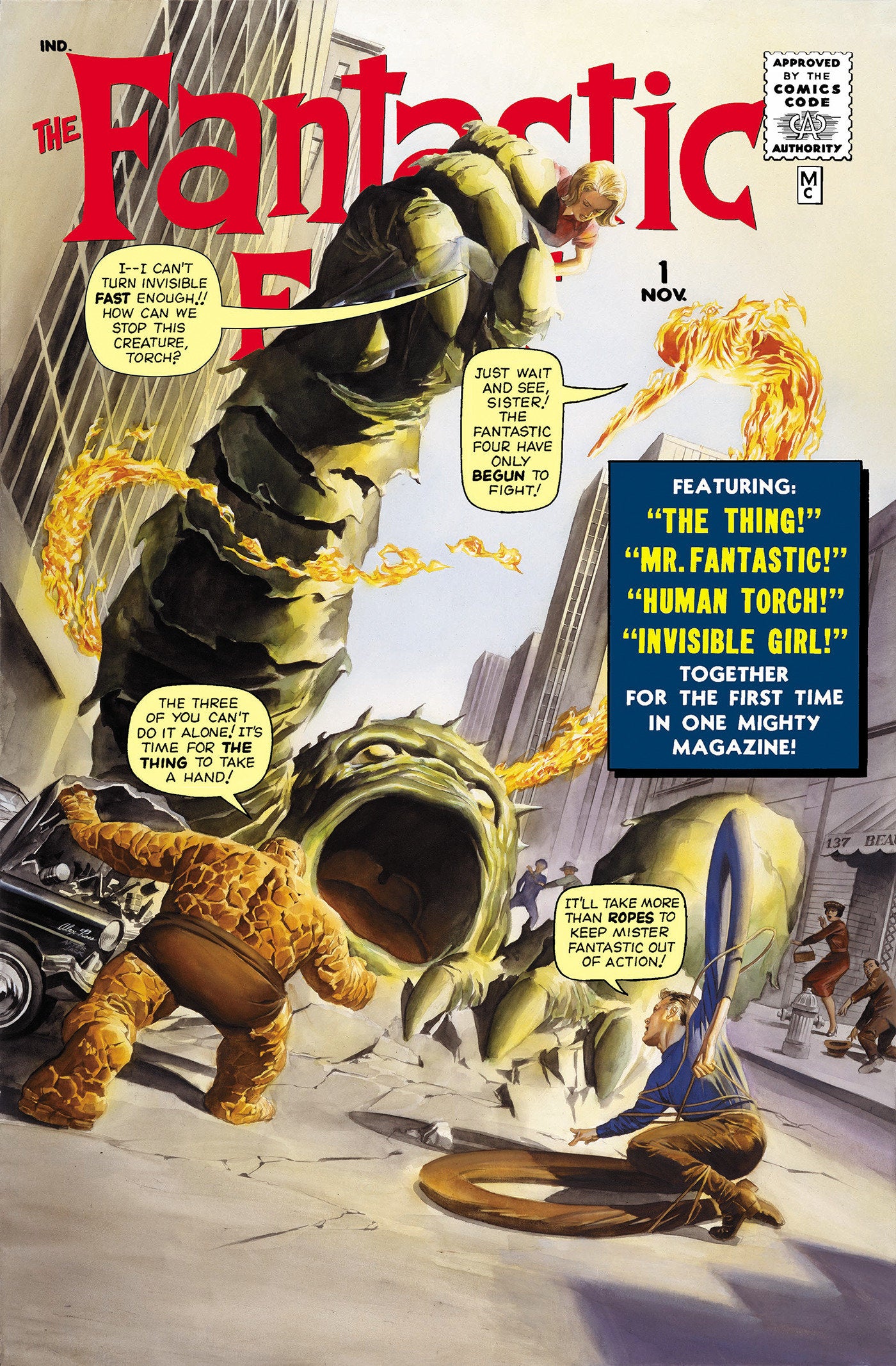 Fantastic Four #1 Facsimile Edition Alex Ross Variant [New Printing 2] | Dragon's Lair Comics and Fantasy Houston TX