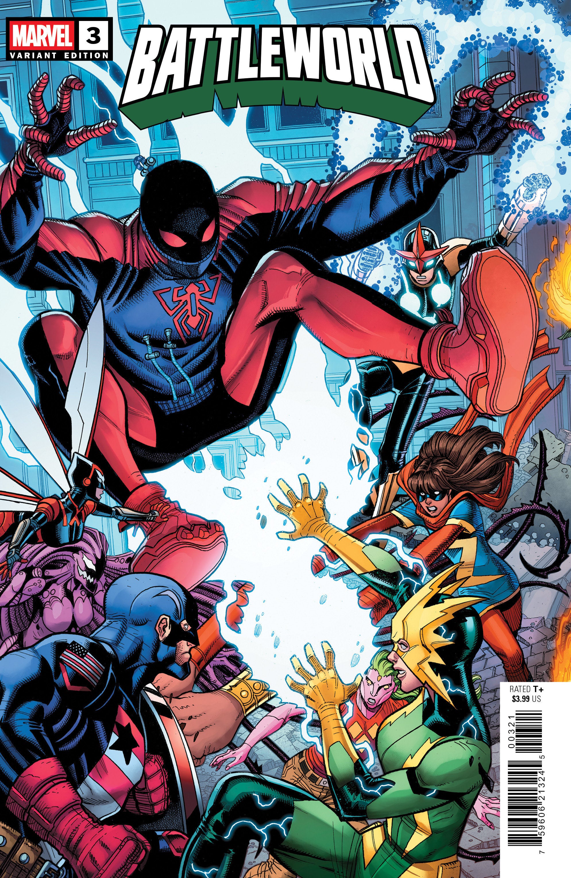 Battleworld #3 Nick Bradshaw 5 Part Connecting Variant C | Dragon's Lair Comics and Fantasy Houston TX