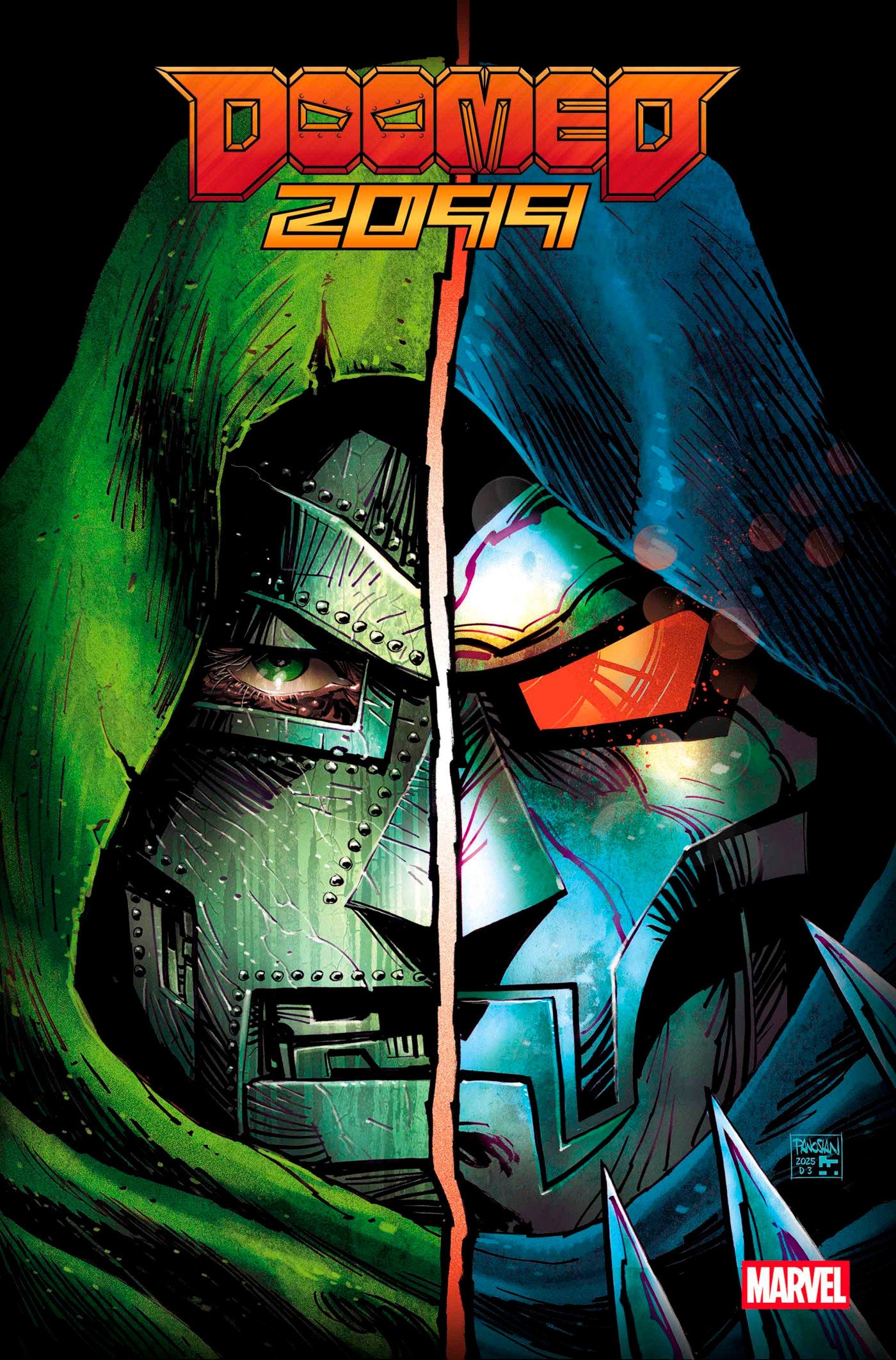 Doomed 2099 #1 Dan Panosian Doomed Mask Foil Variant | Dragon's Lair Comics and Fantasy Houston TX