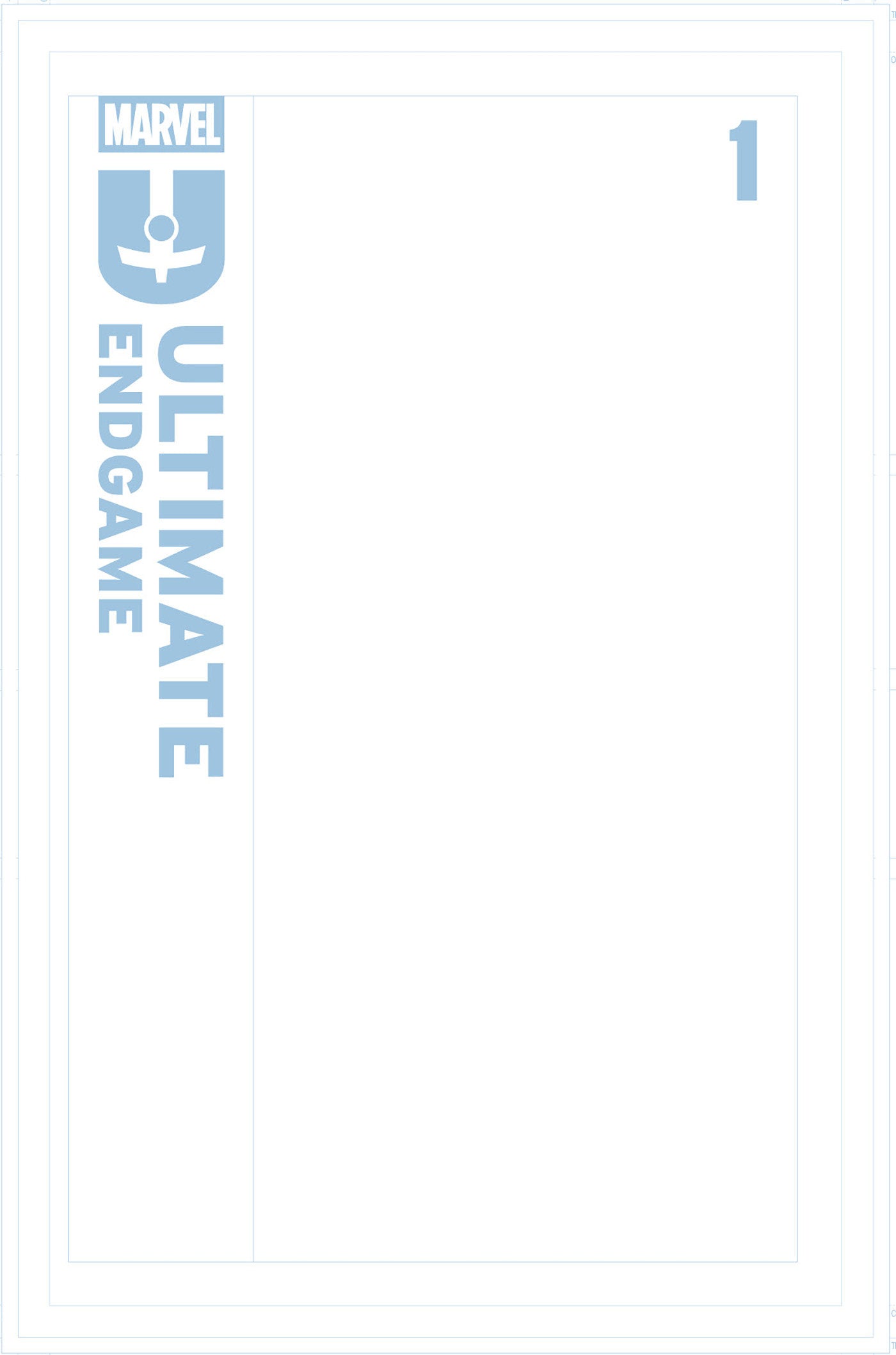 Ultimate Endgame #1 Blue Line Blank Variant | Dragon's Lair Comics and Fantasy Houston TX