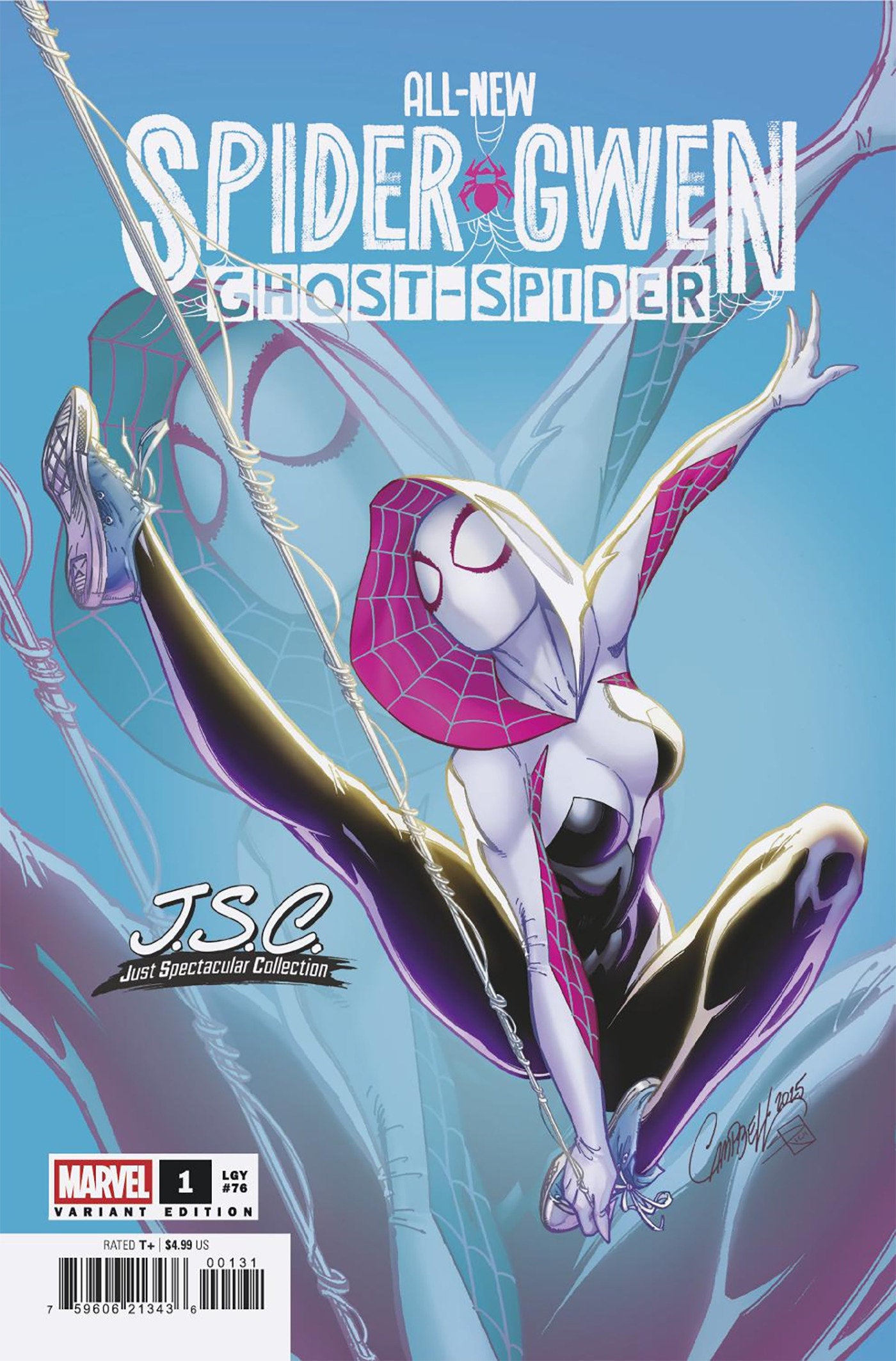 All-New Spider-Gwen: The Ghost-Spider #1 J. Scott Campbell Just Spectacular Collection Variant | Dragon's Lair Comics and Fantasy Houston TX