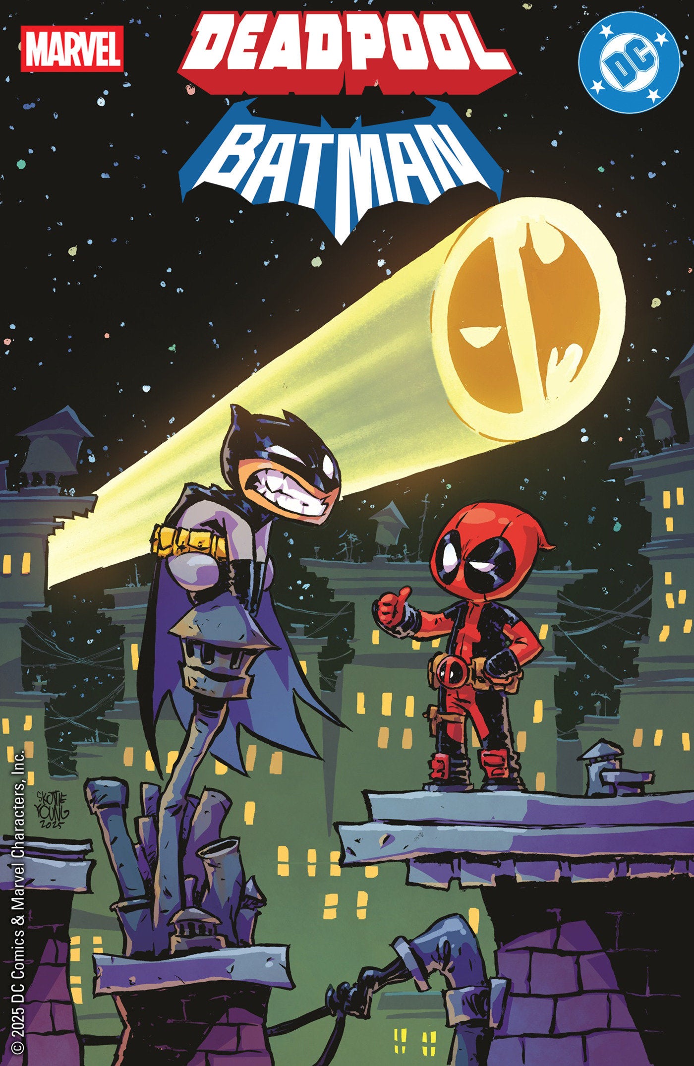 Marvel/DC: Deadpool/Batman #1 Skottie Young Variant | Dragon's Lair Comics and Fantasy Houston TX