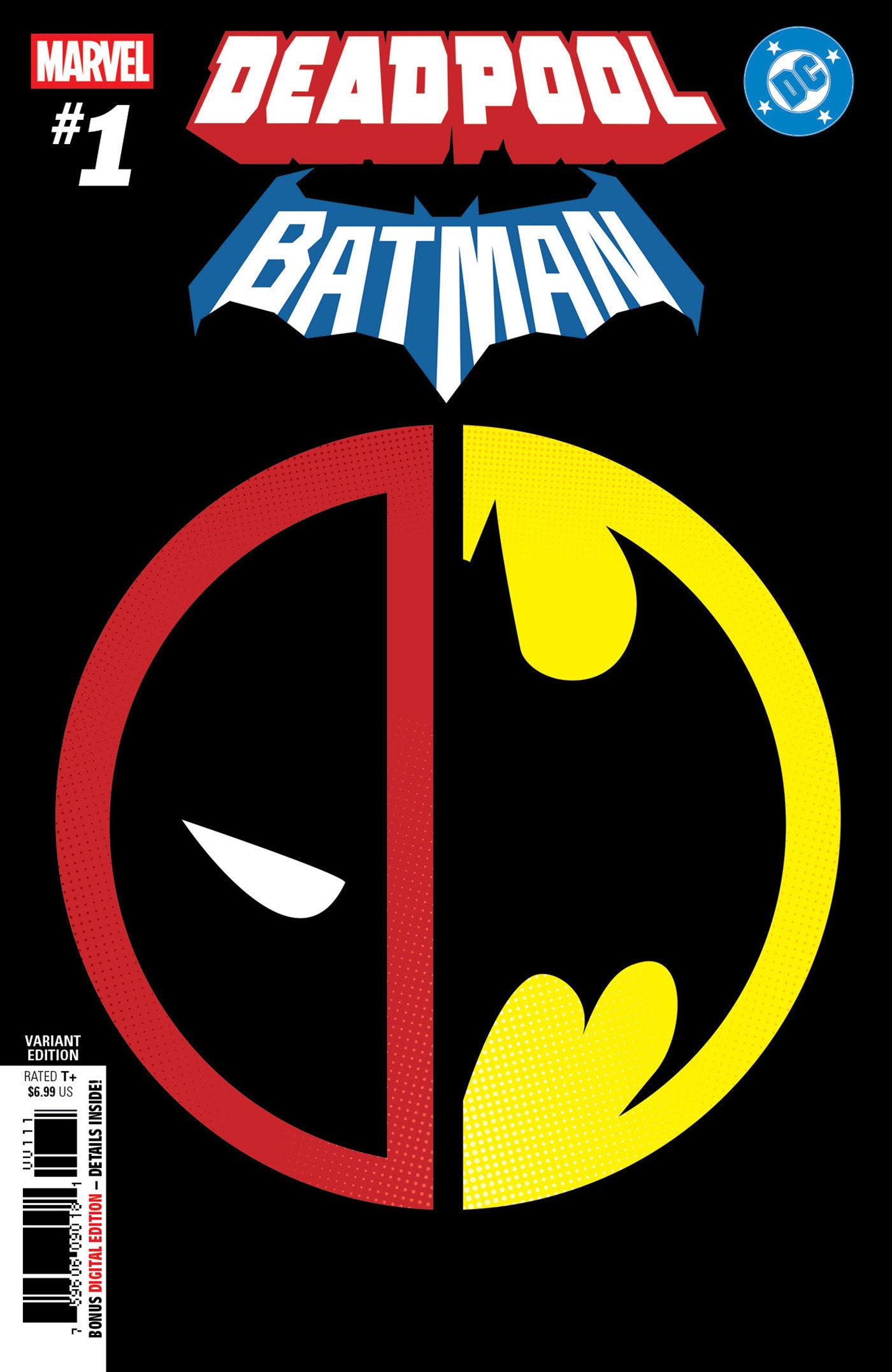 Marvel/DC: Deadpool/Batman #1 Insignia Mashup Variant | Dragon's Lair Comics and Fantasy Houston TX