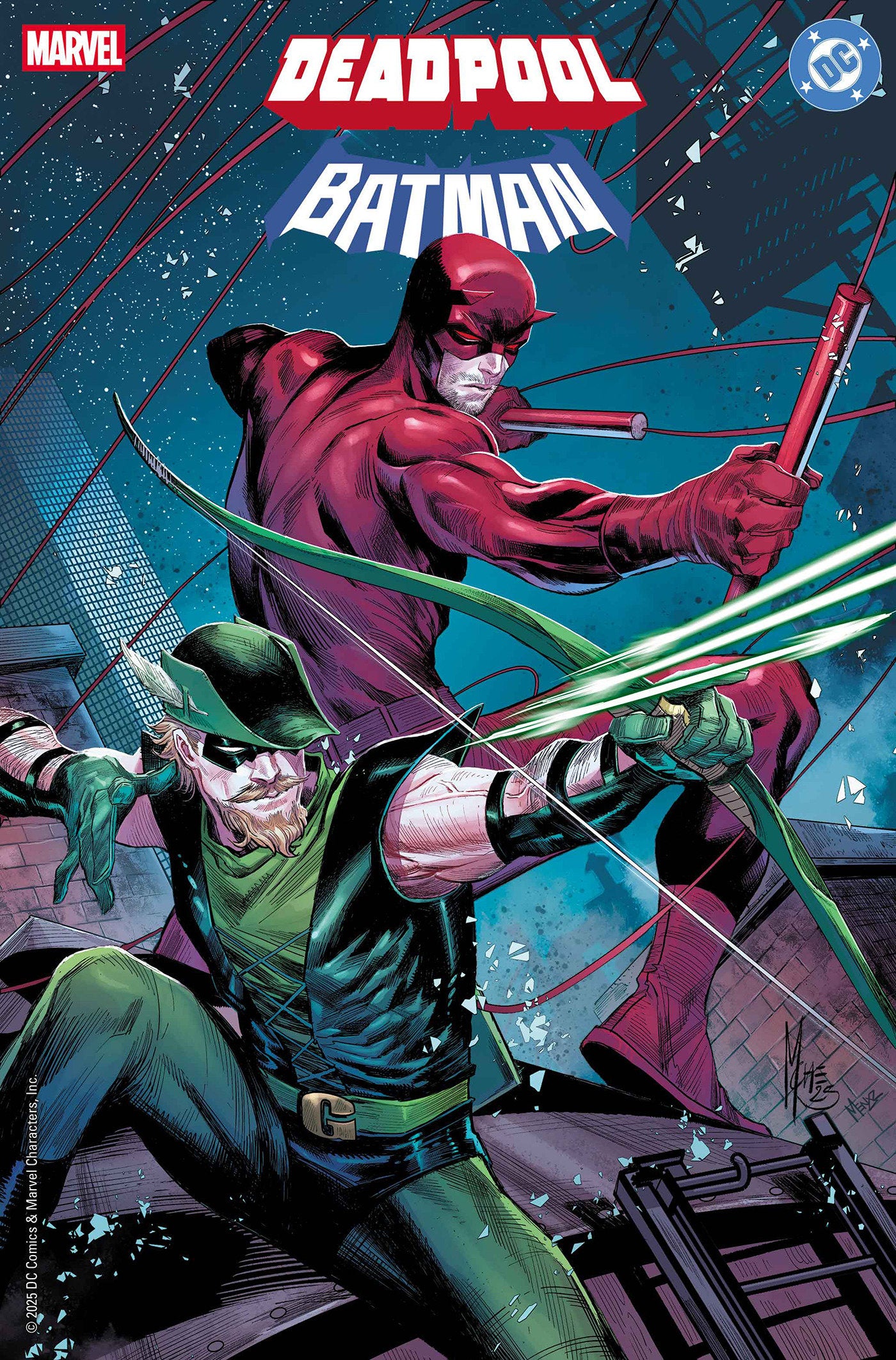Marvel/DC: Deadpool/Batman #1 Marco Checchetto Variant | Dragon's Lair Comics and Fantasy Houston TX
