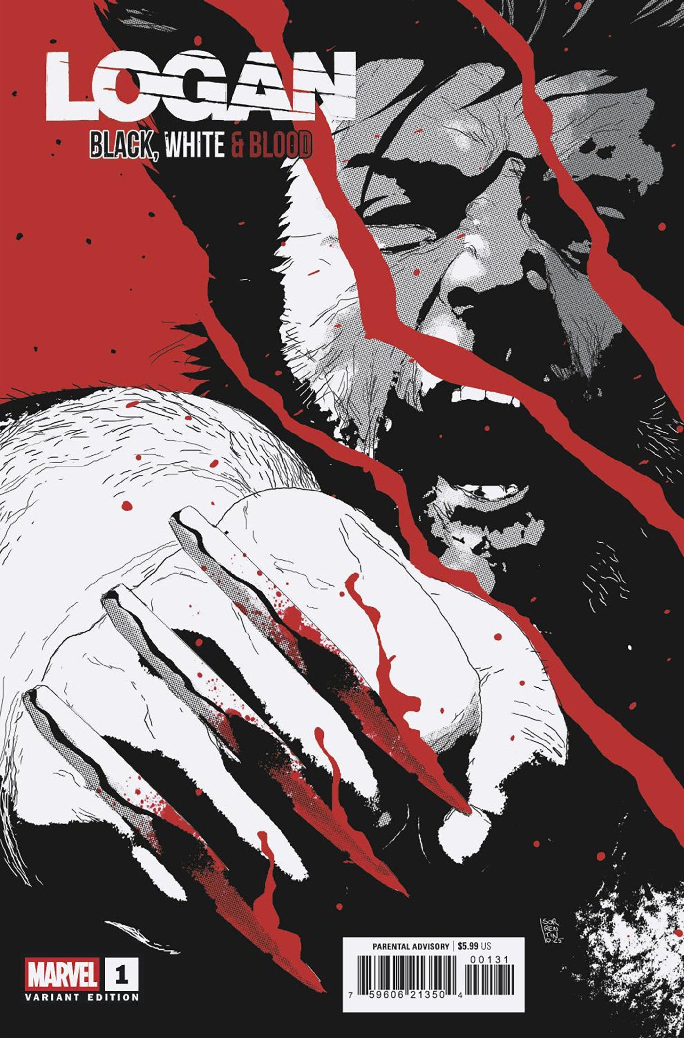 Logan: Black, White & Blood #1 Andrea Sorrentino Variant | Odin's Place