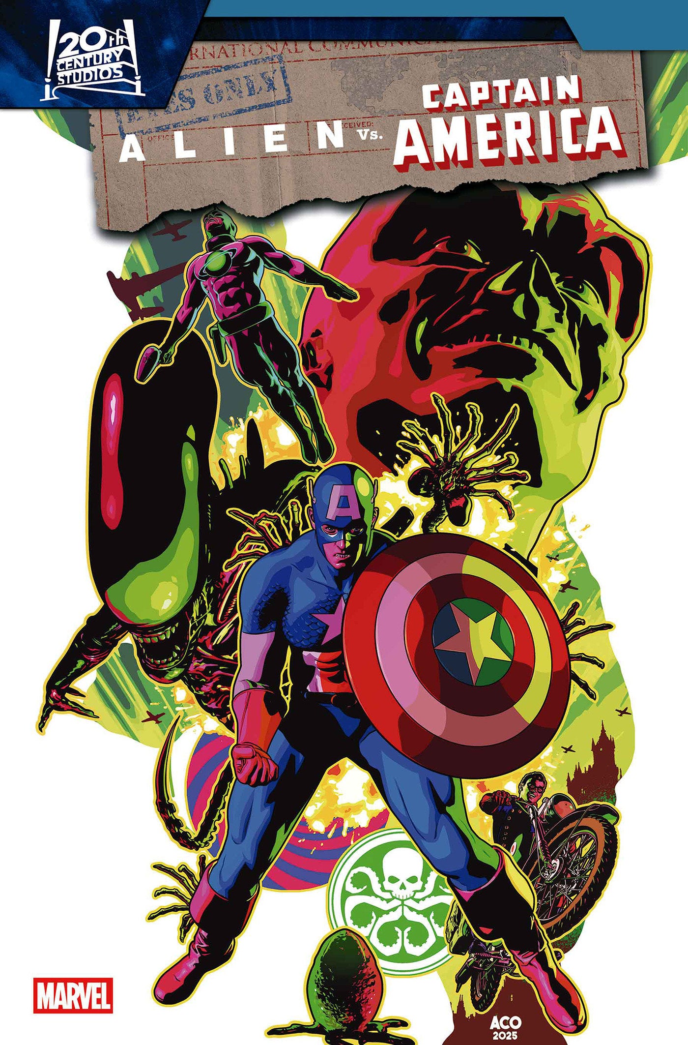 Alien vs. Captain America #3 Aco Variant | Odin's Place