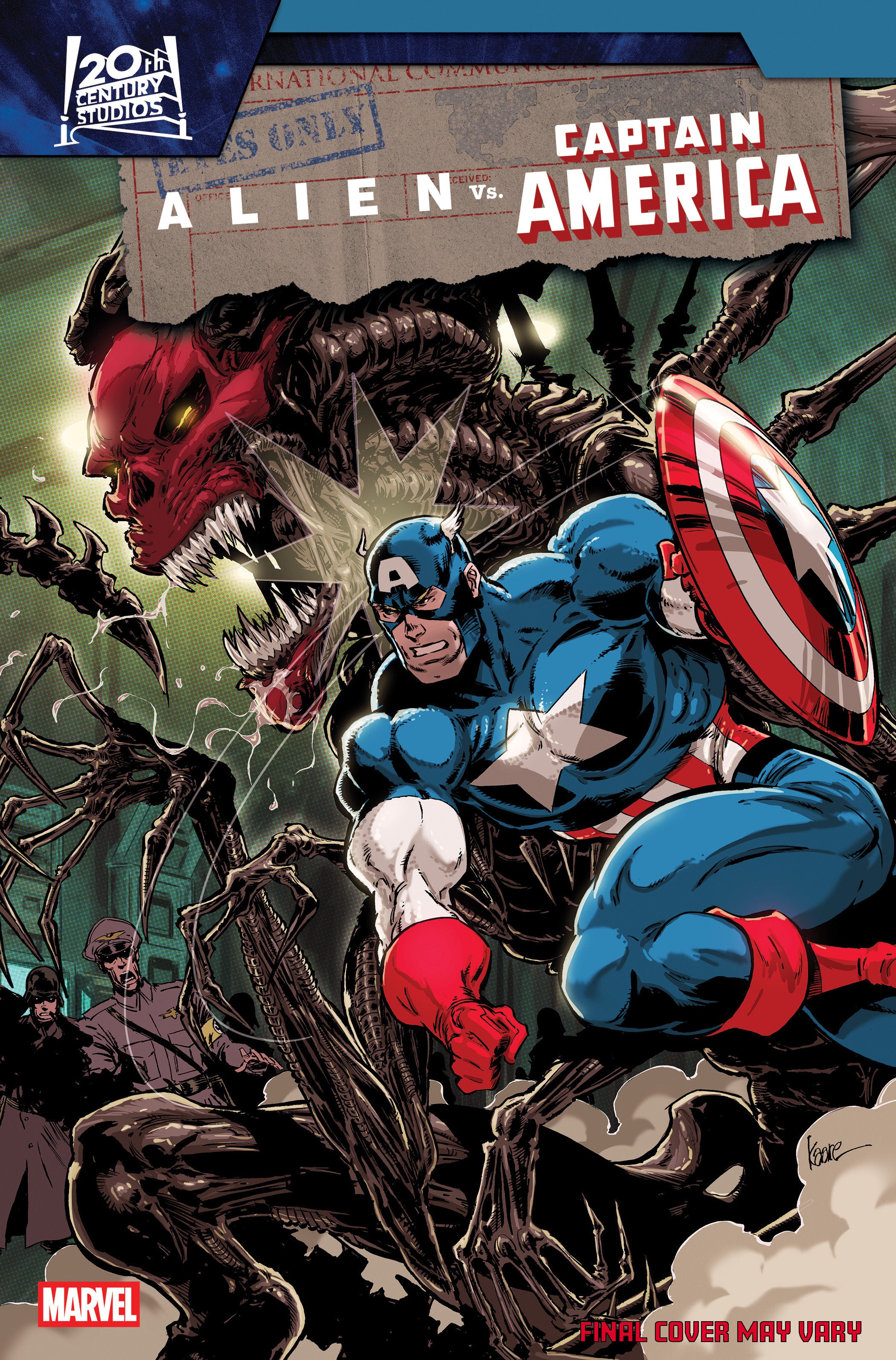 Alien vs. Captain America #4 Kaare Andrews Variant | Odin's Place