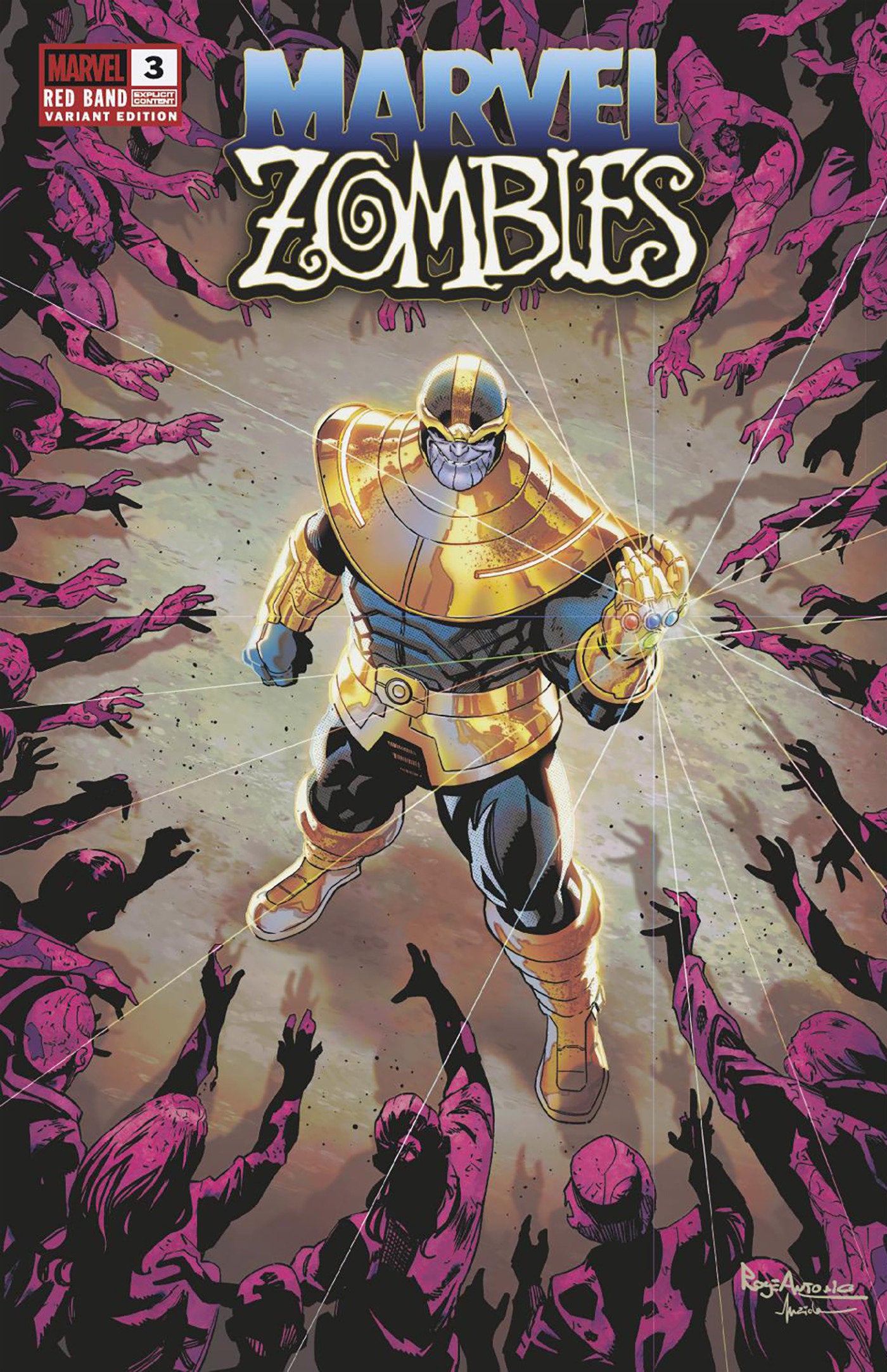 Marvel Zombies: Red Band #3 Roge Antonio Variant [Polybagged] | Dragon's Lair Comics and Fantasy Houston TX