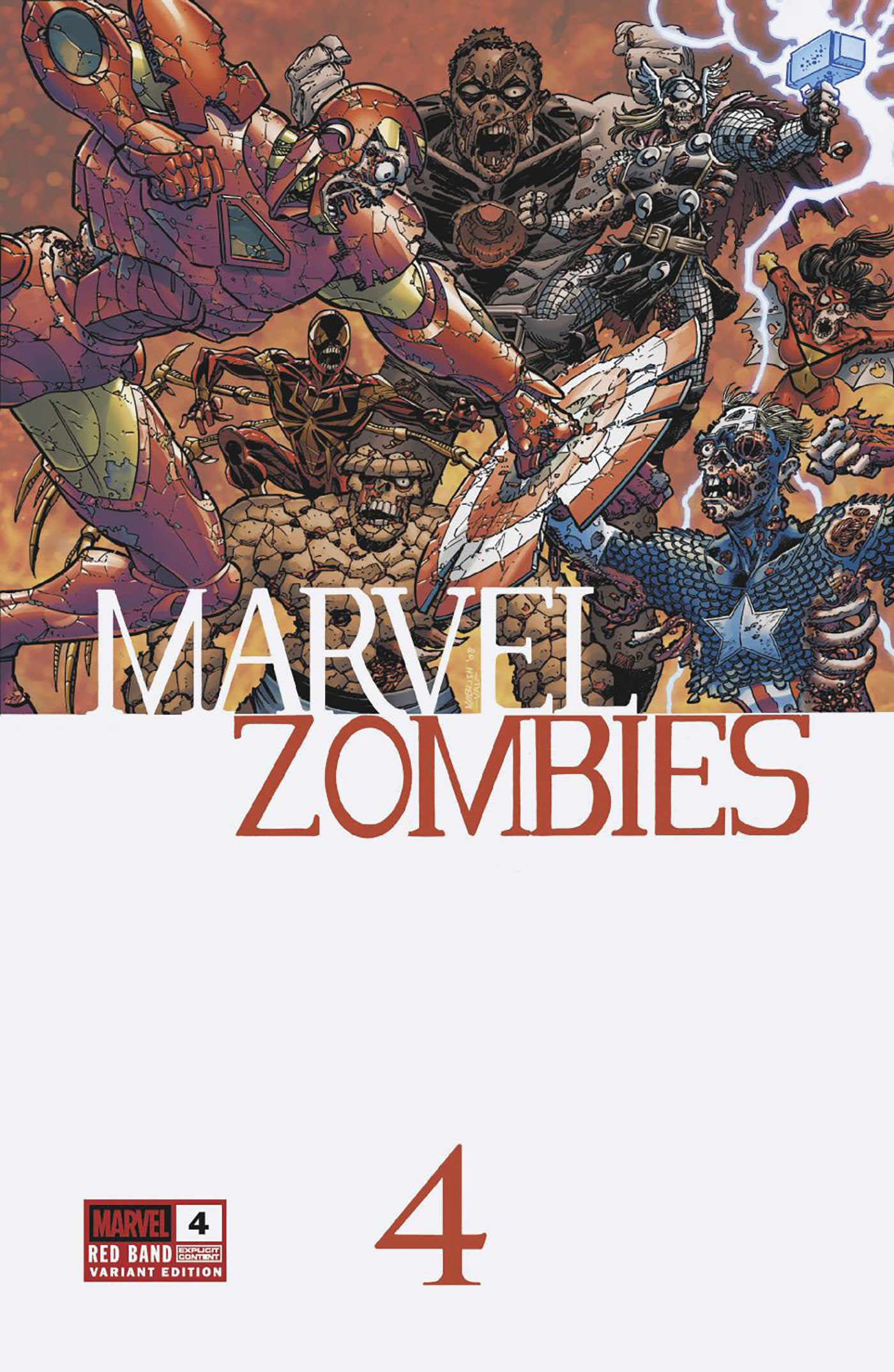 Marvel Zombies: Red Band #4 Scott Koblish Retro Zombie Variant [Polybagged] | Odin's Place