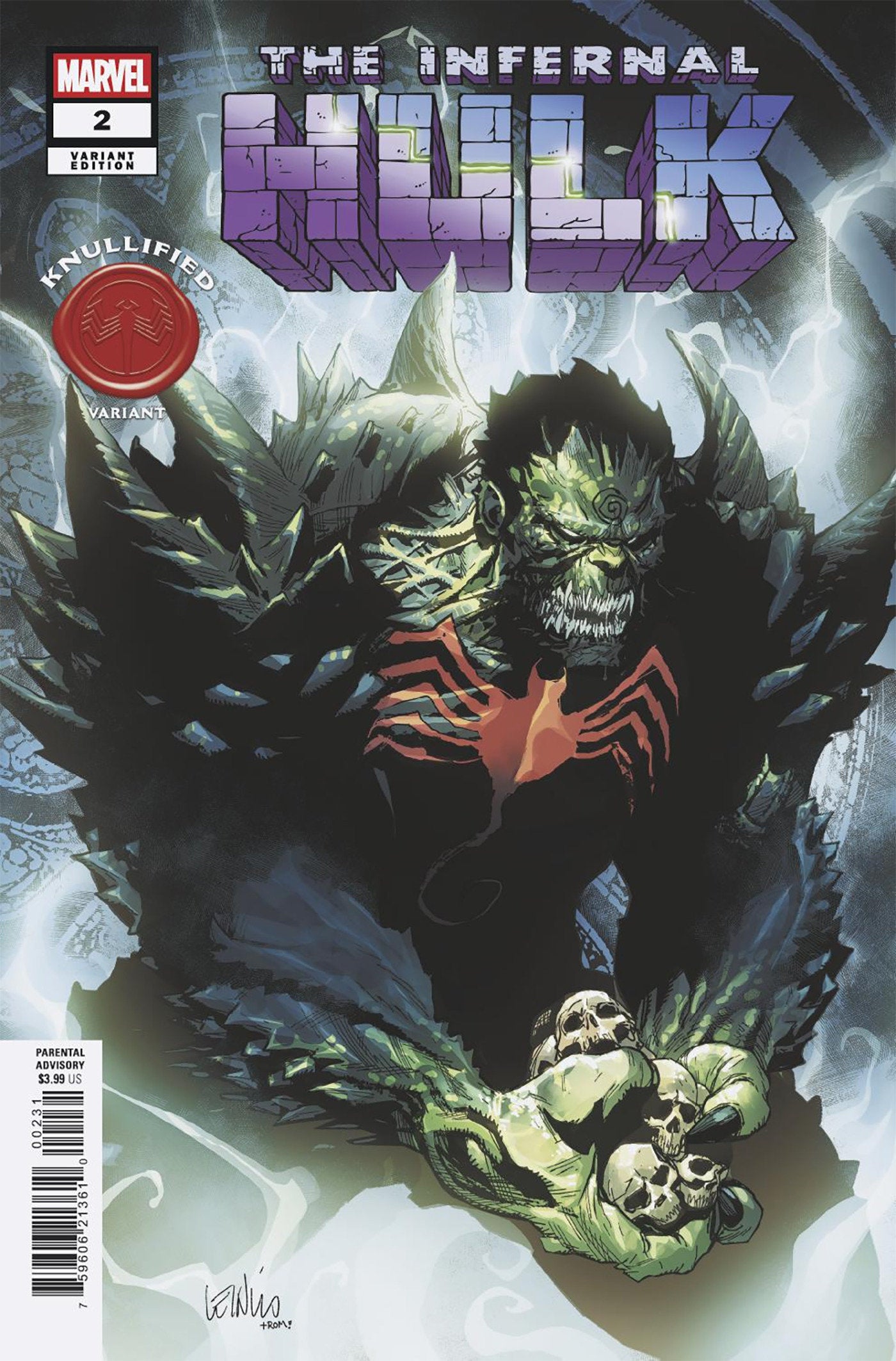 Infernal Hulk #2 Leinil Yu Knullified Variant | Dragon's Lair Comics and Fantasy Houston TX