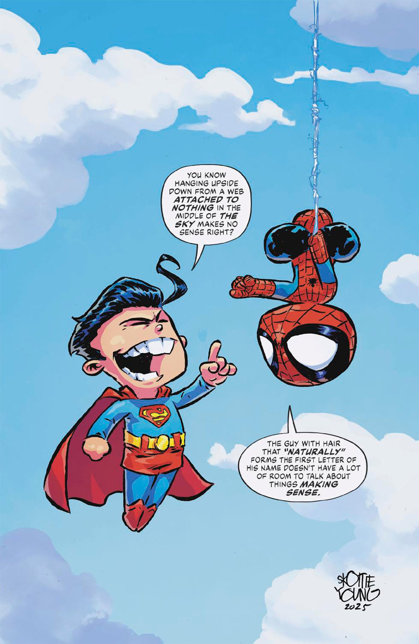 Marvel/DC: Spider-Man/Superman #1 Skottie Young Full Art Variant | Odin's Place