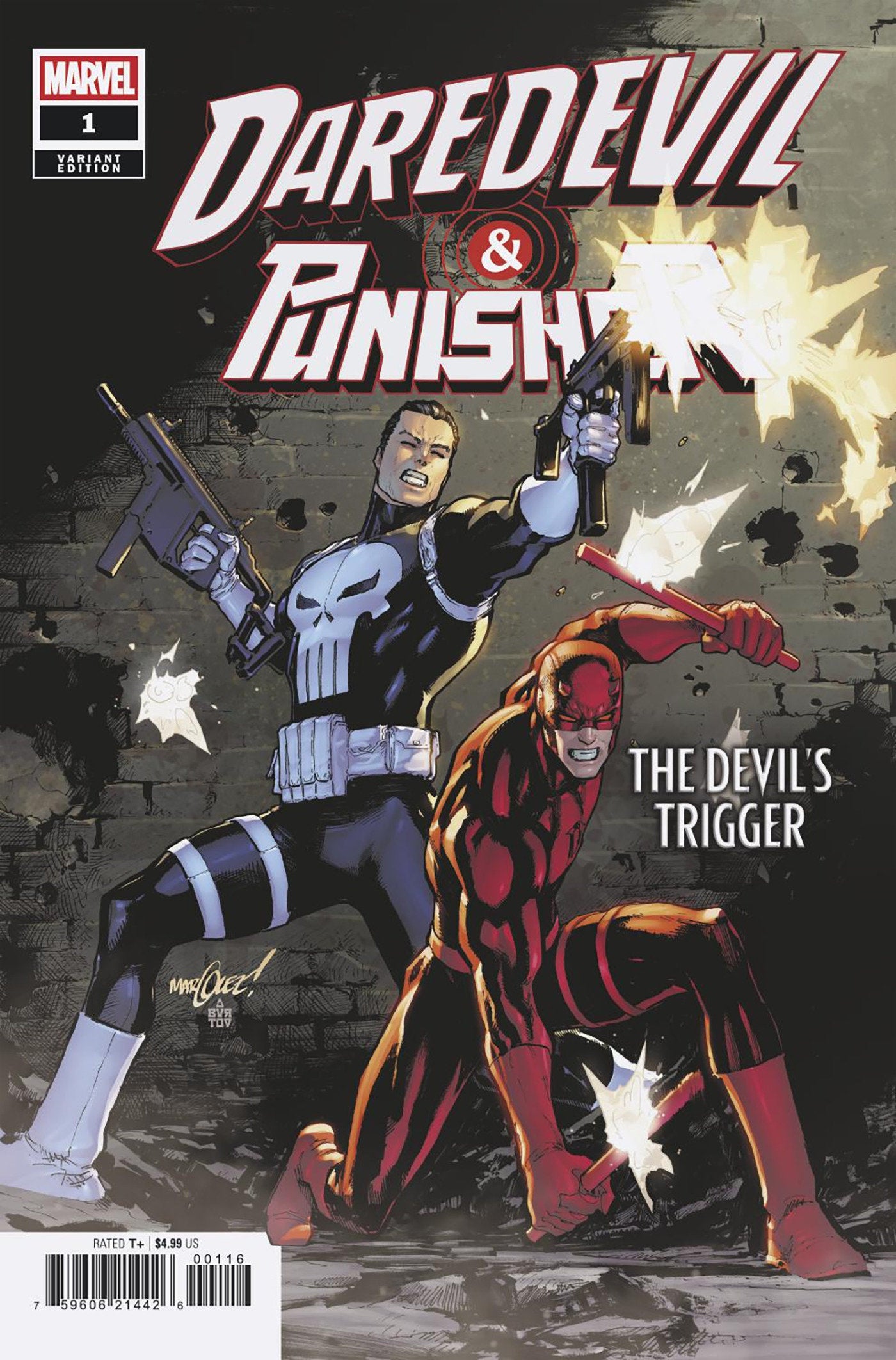 Daredevil/Punisher: The Devil's Trigger #1 David Marquez Variant | Dragon's Lair Comics and Fantasy Houston TX