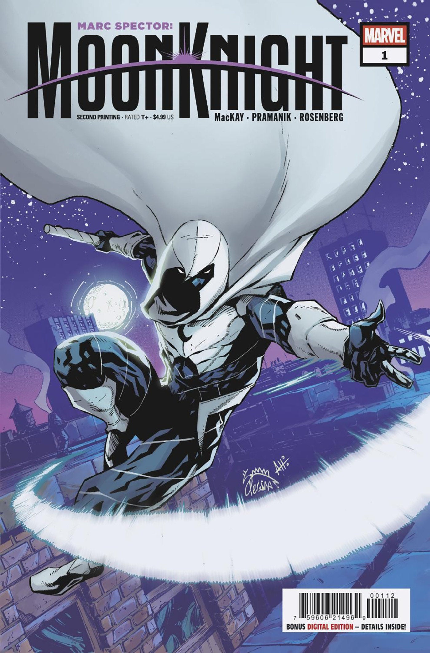 Marc Spector: Moon Knight #1 Ryan Stegman 2nd Printing Variant | Odin's Place