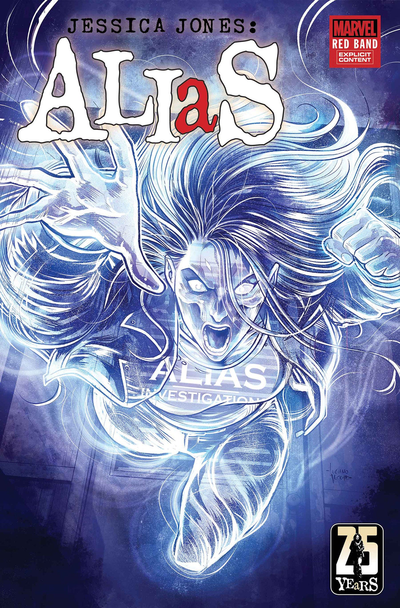 Alias: Red Band #1 Luciano Vecchio Marvel Monster Variant [Polybagged] | Odin's Place