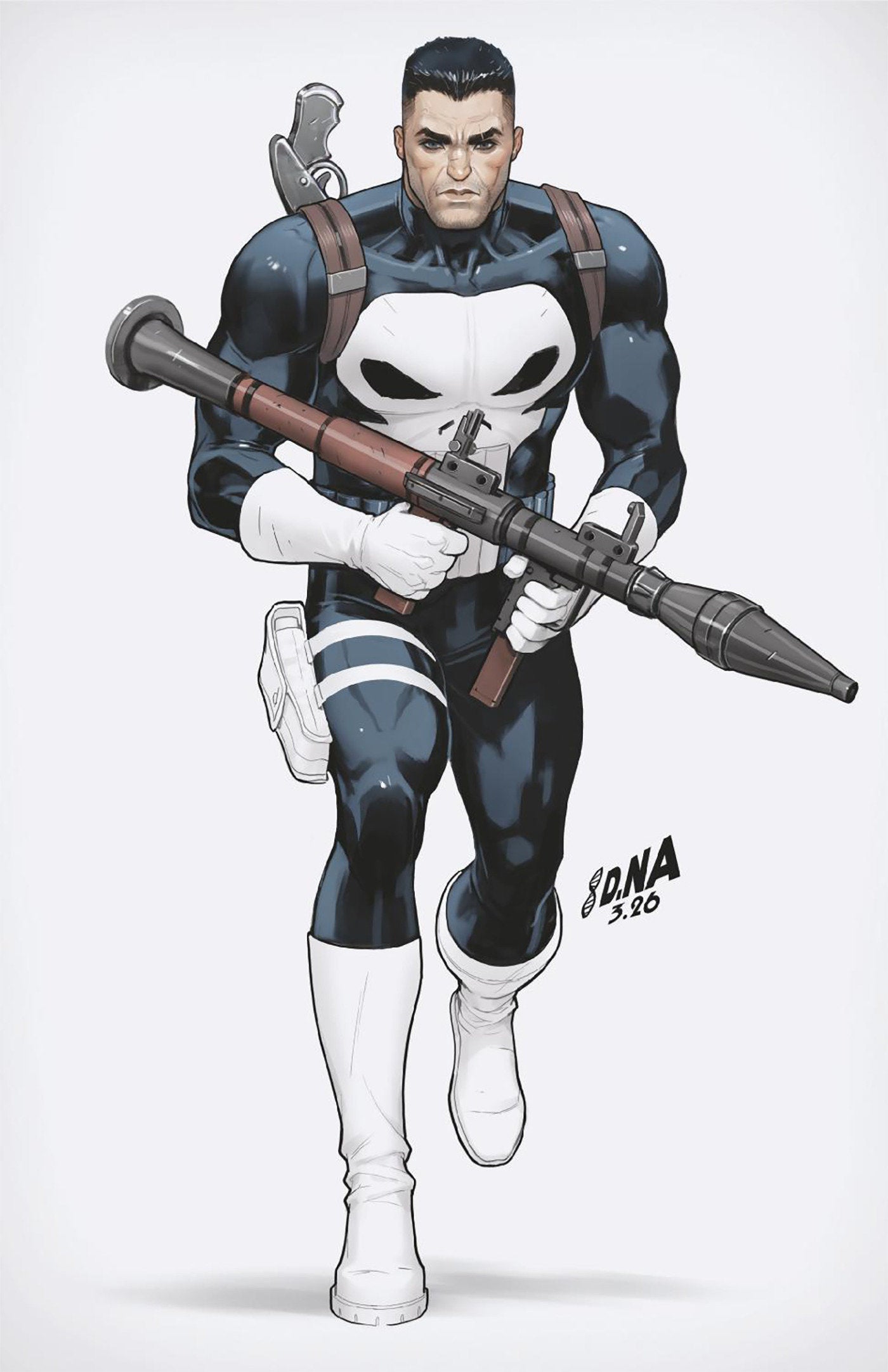 Punisher #3 David Nakayama Color Block White Full Art Variant | Odin's Place