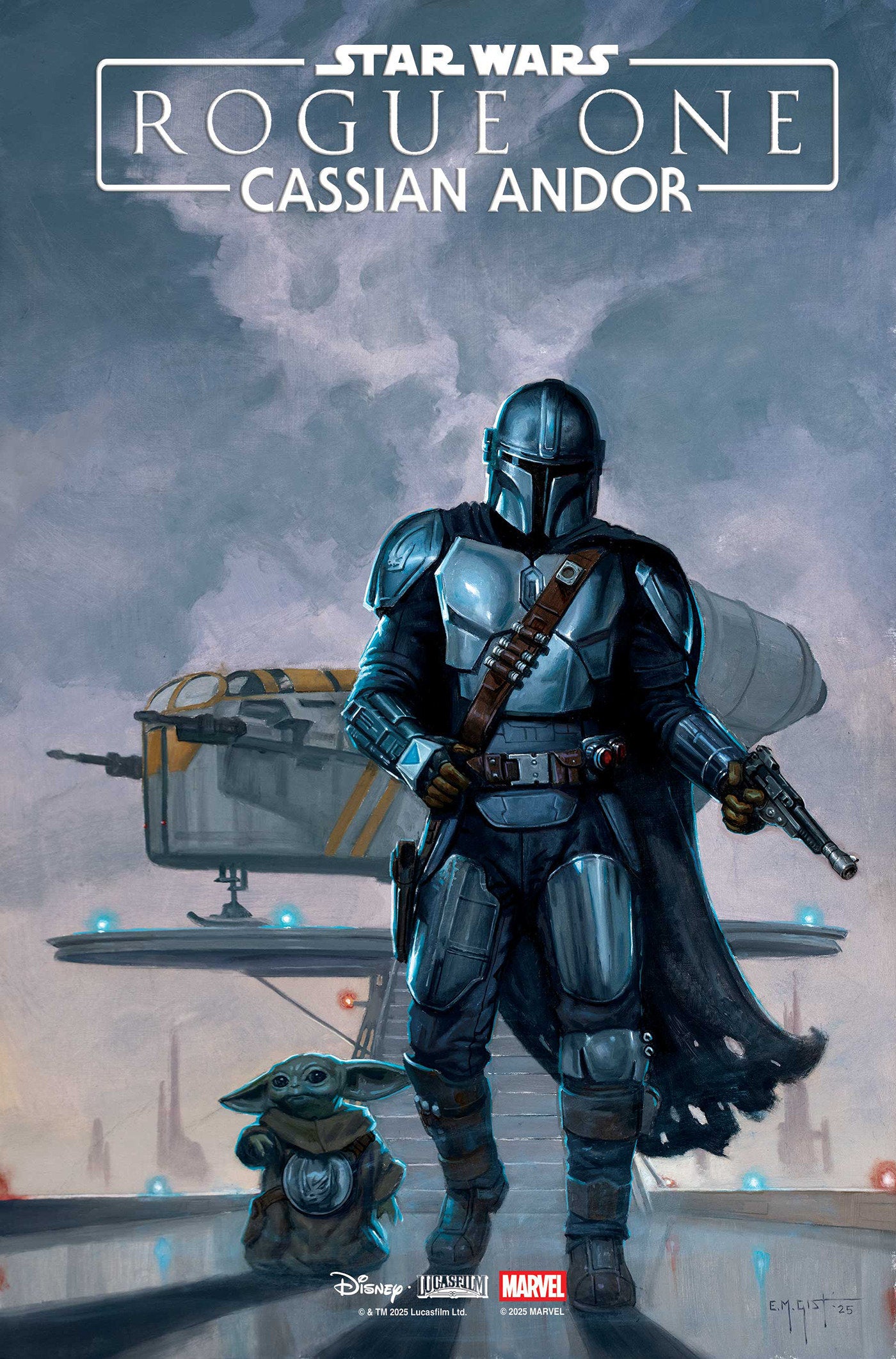 Star Wars: Rogue One   Cassian Andor #1 E.M. Gist Mandalorian & Grogu Variant | Odin's Place