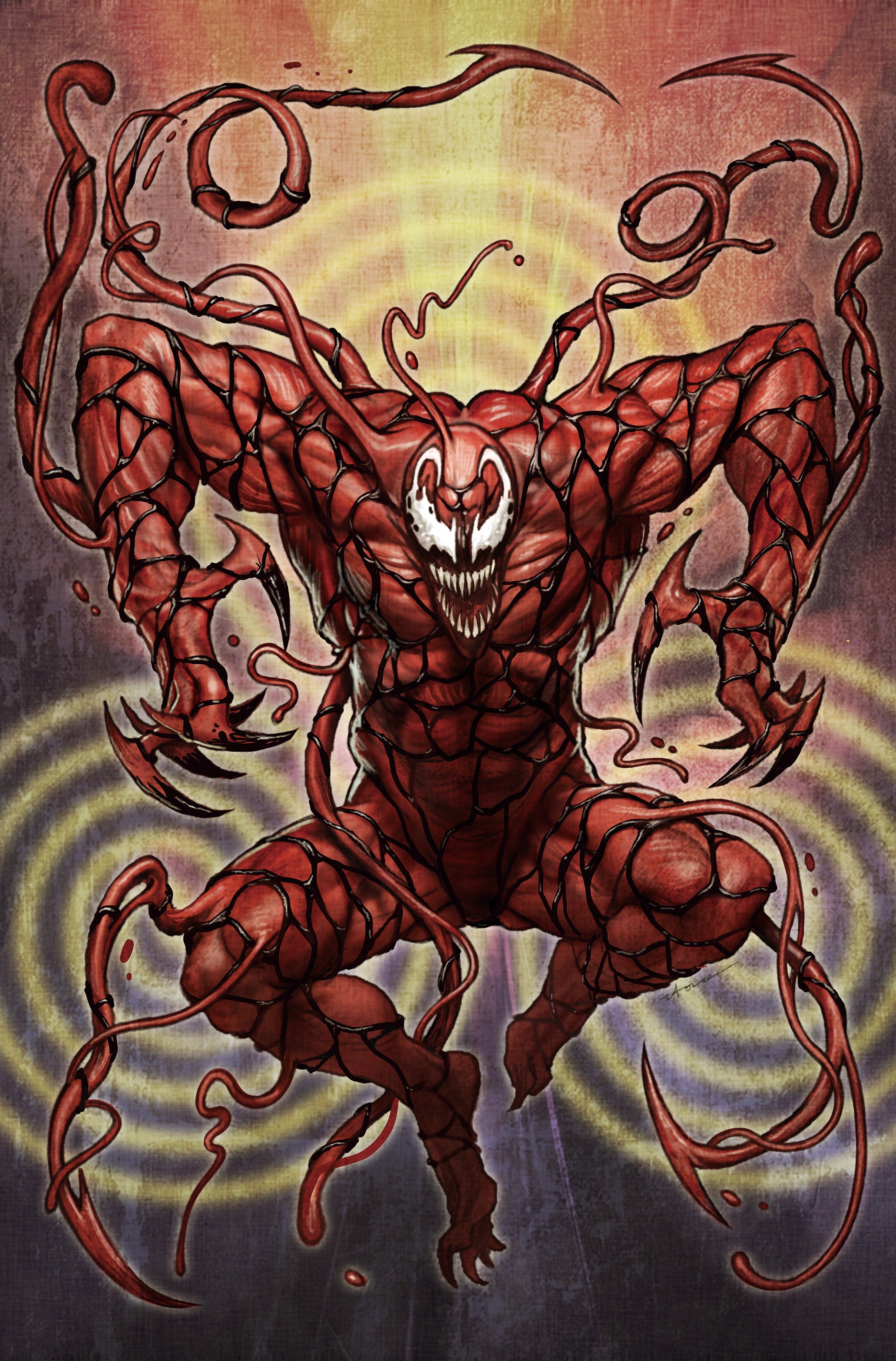 Amazing Spider-Man/Venom: Death Spiral #1 Stonehouse Carnage Full Art Variant [Ds] | Odin's Place