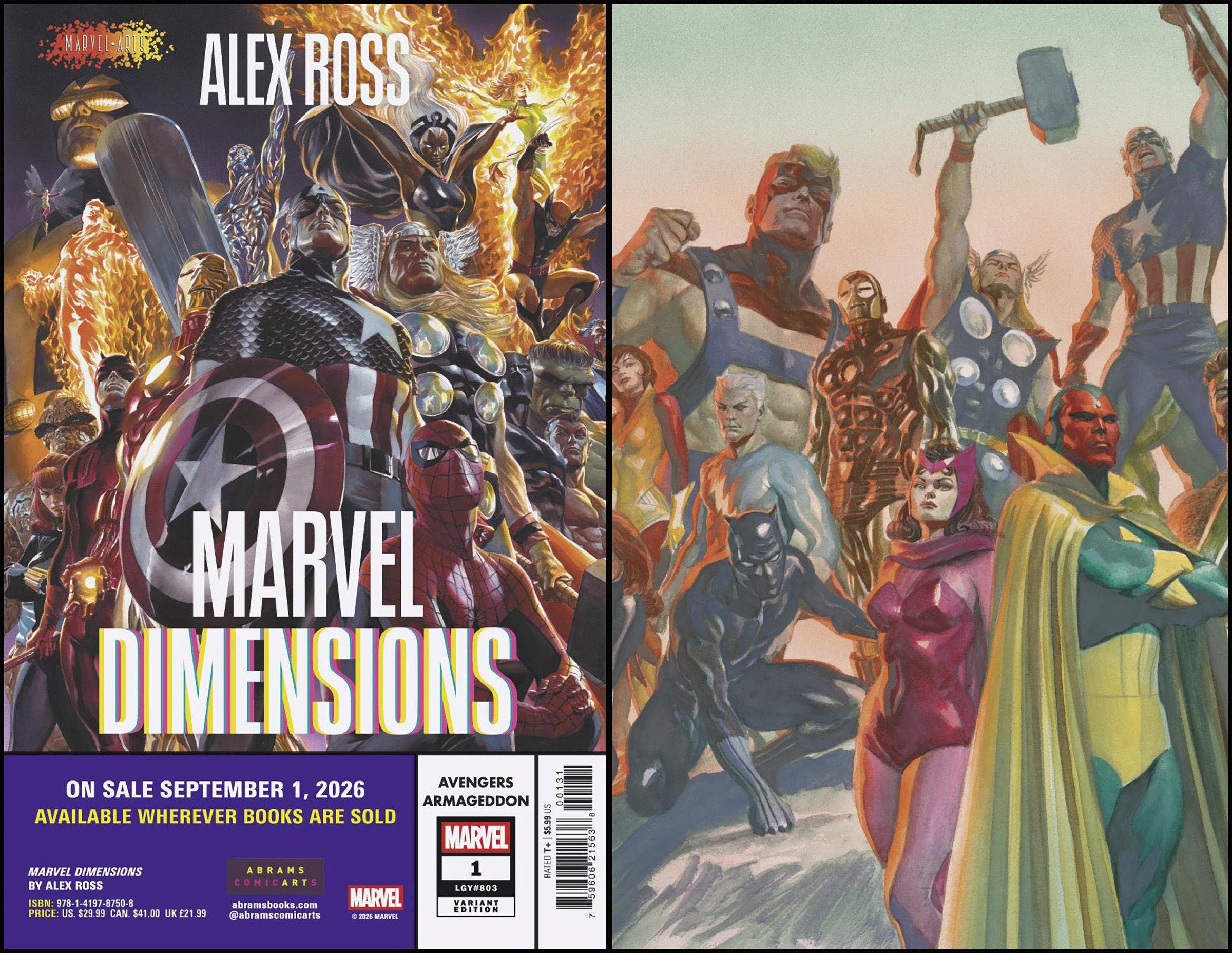 Avengers: Armageddon #1 Alex Ross Marvel Dimensions Variant | Odin's Place