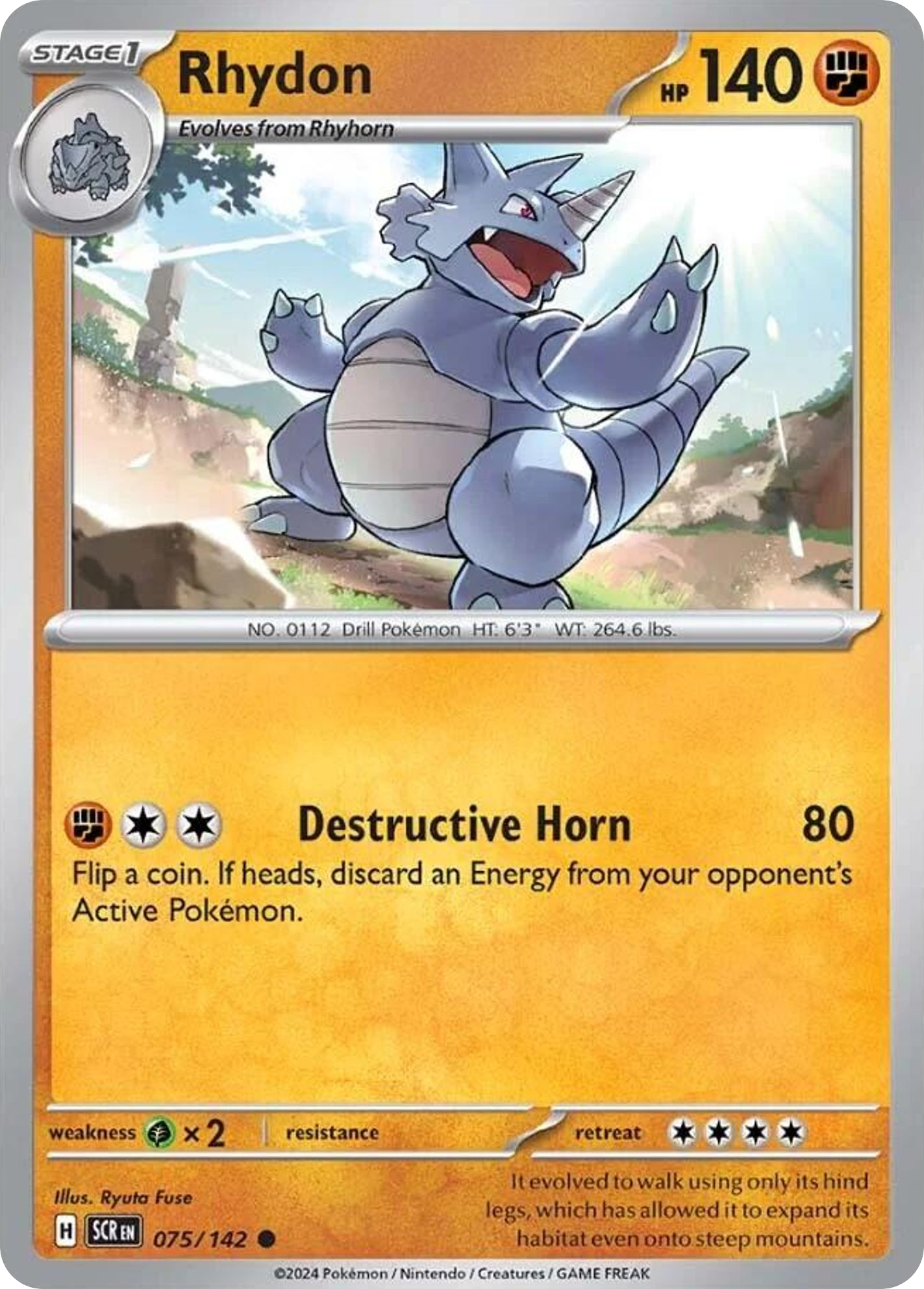 Rhydon (075/142) [Scarlet & Violet: Stellar Crown] | Odin's Place