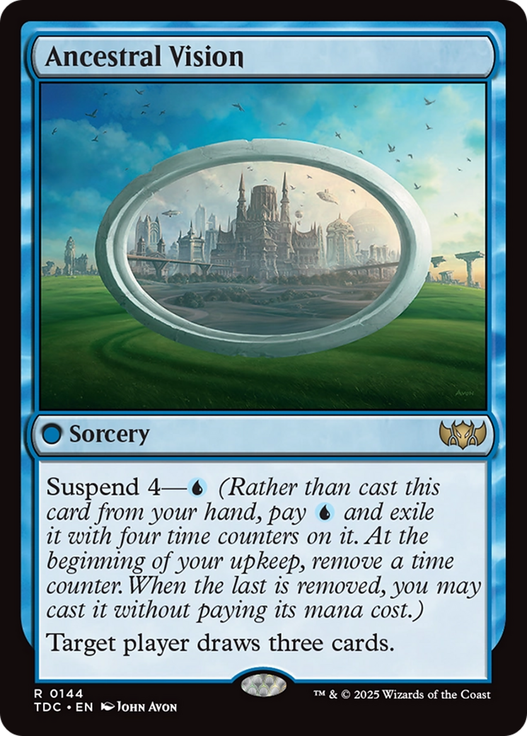 Ancestral Vision [Tarkir: Dragonstorm Commander] | Dragon's Lair Comics and Fantasy Houston TX
