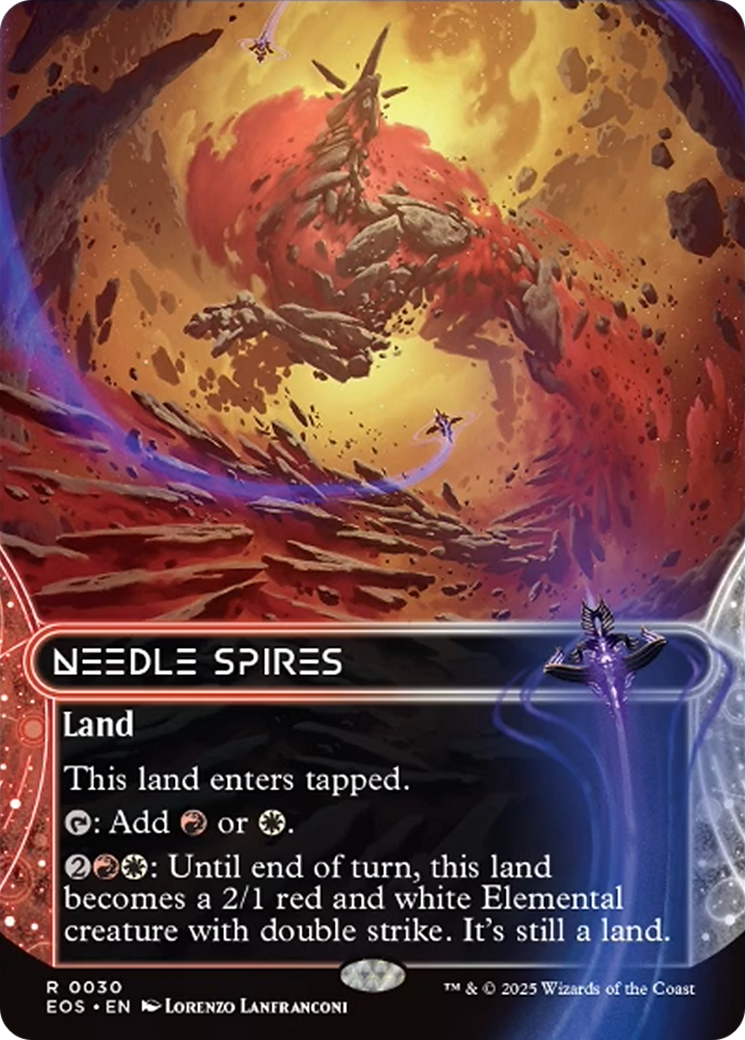 Needle Spires (0030) (Borderless) [Edge of Eternities: Stellar Sights] | Dragon's Lair Comics and Fantasy Houston TX