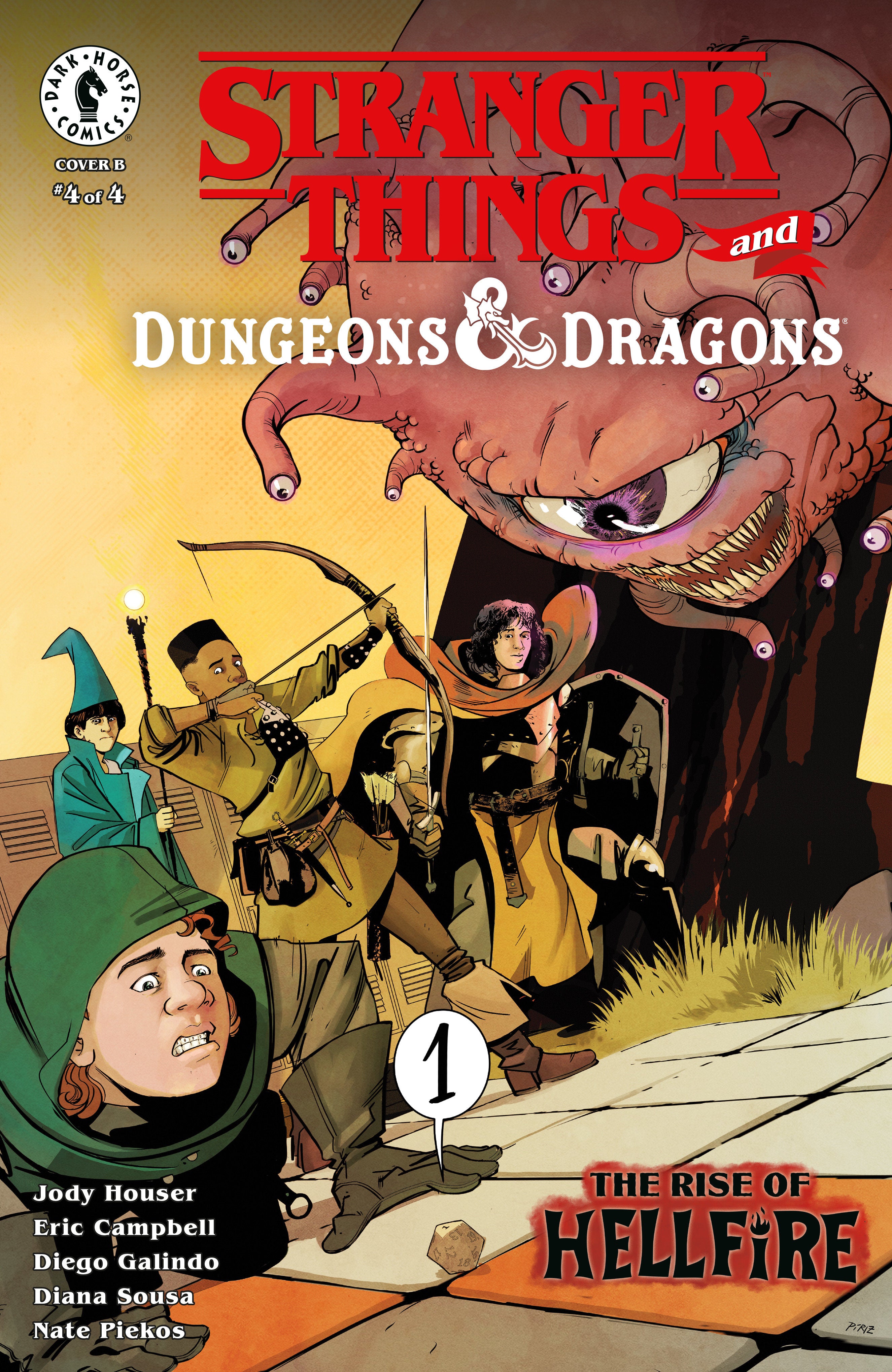 Stranger Things And Dungeons & Dragons: The Rise Of Hellfire #4 (Cover B) (Sebastian Piriz) | Dragon's Lair Comics and Fantasy Houston TX