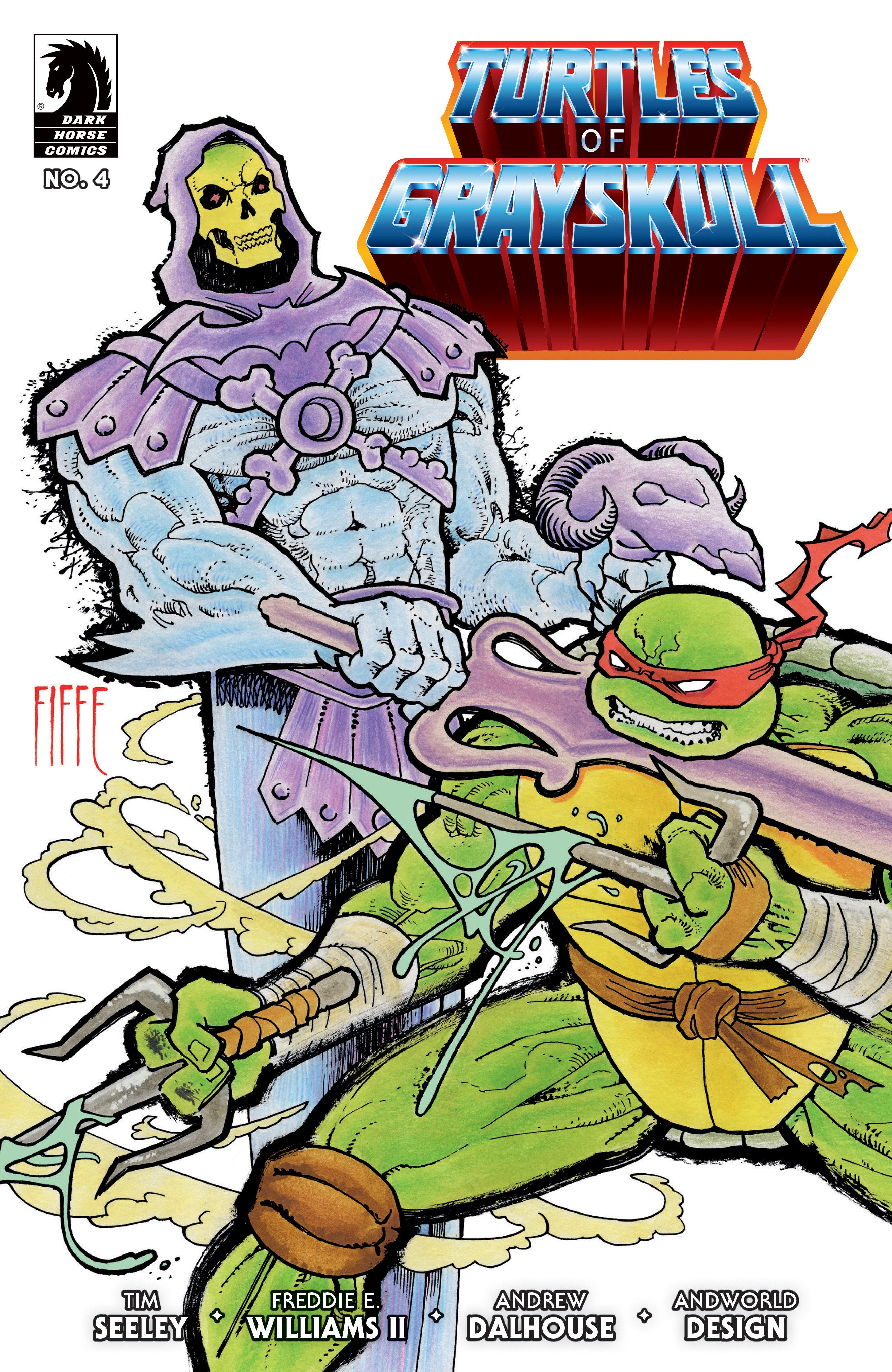 Masters Of Universe Teenage Mutant Ninja Turtles Turtles Of Grayskull #4 Cover B Fiffe | Dragon's Lair Comics and Fantasy Houston TX
