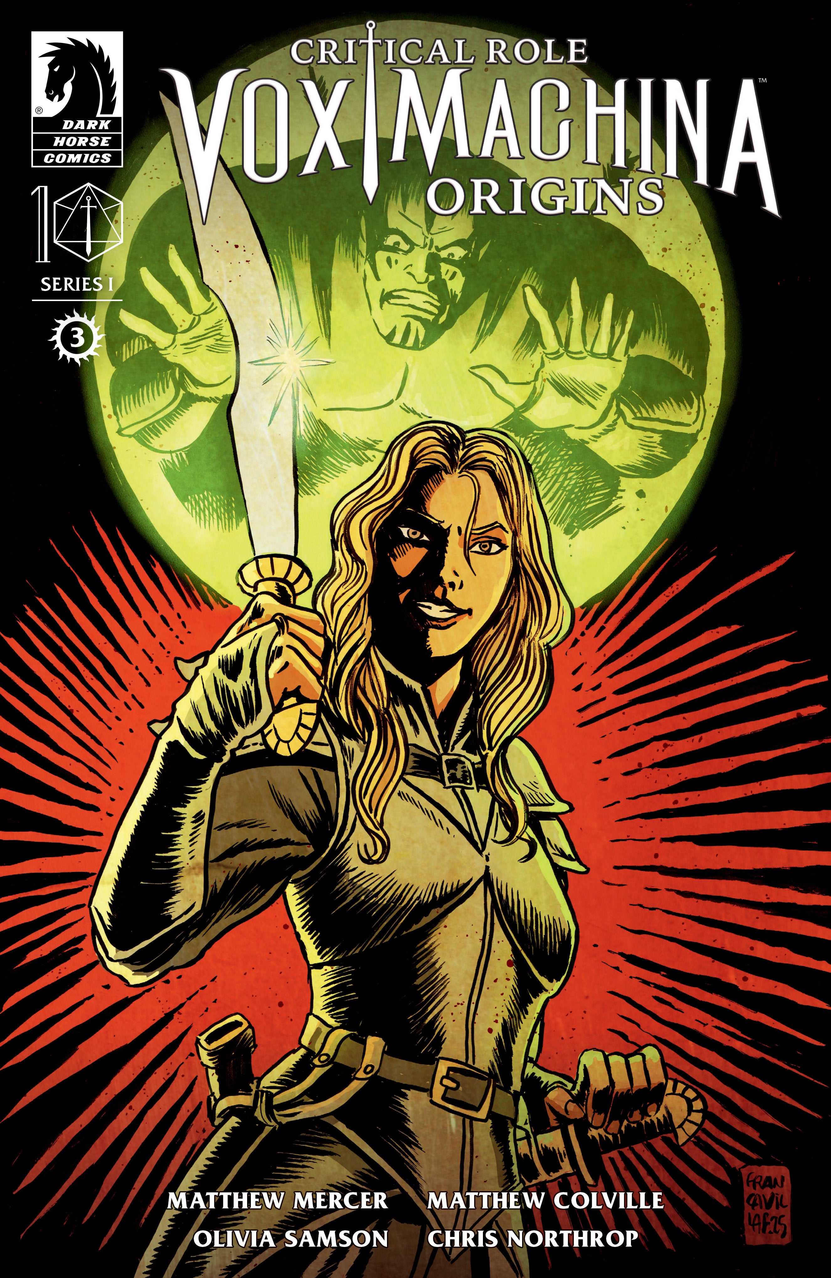 Critical Role: Vox Machina Origins I #3 (Cover A) (Francesco Francavilla) | Dragon's Lair Comics and Fantasy Houston TX