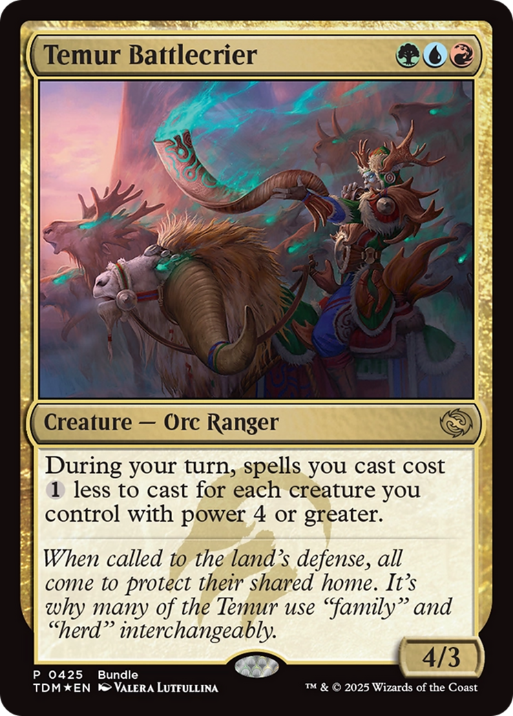 Temur Battlecrier (Bundle) [Tarkir: Dragonstorm Promos] | Dragon's Lair Comics and Fantasy Houston TX
