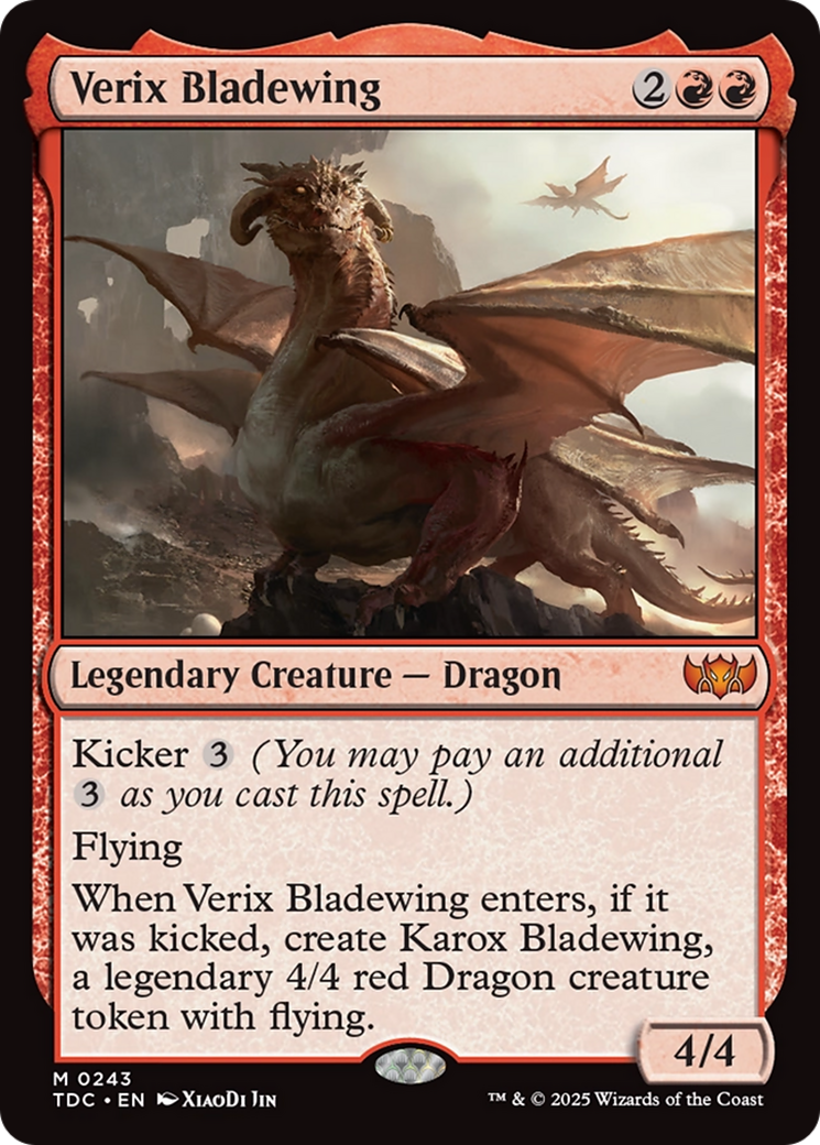 Verix Bladewing [Tarkir: Dragonstorm Commander] | Dragon's Lair Comics and Fantasy Houston TX