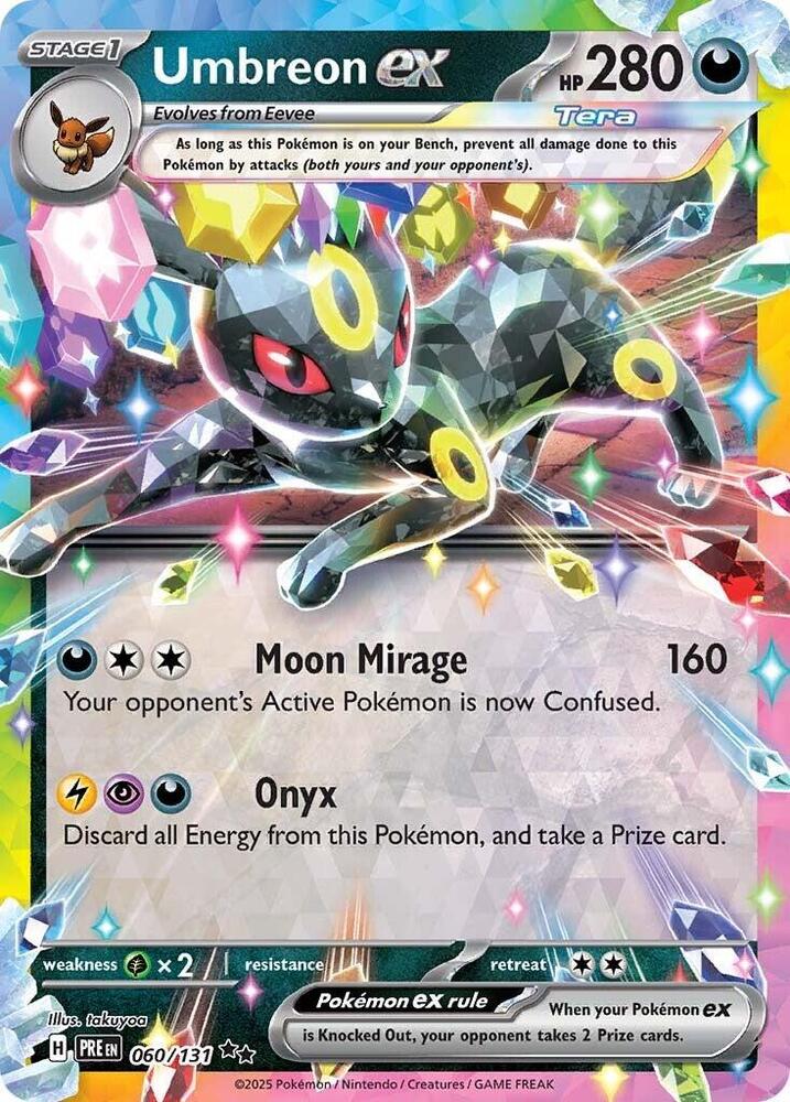 Umbreon ex (060/131) [Scarlet & Violet: Prismatic Evolutions] | Dragon's Lair Comics and Fantasy Houston TX