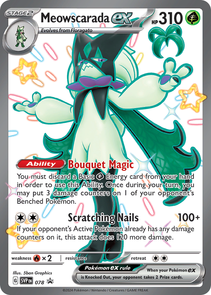 Meowscarada ex (078) (Jumbo Card) [Scarlet & Violet: Black Star Promos] | Odin's Place