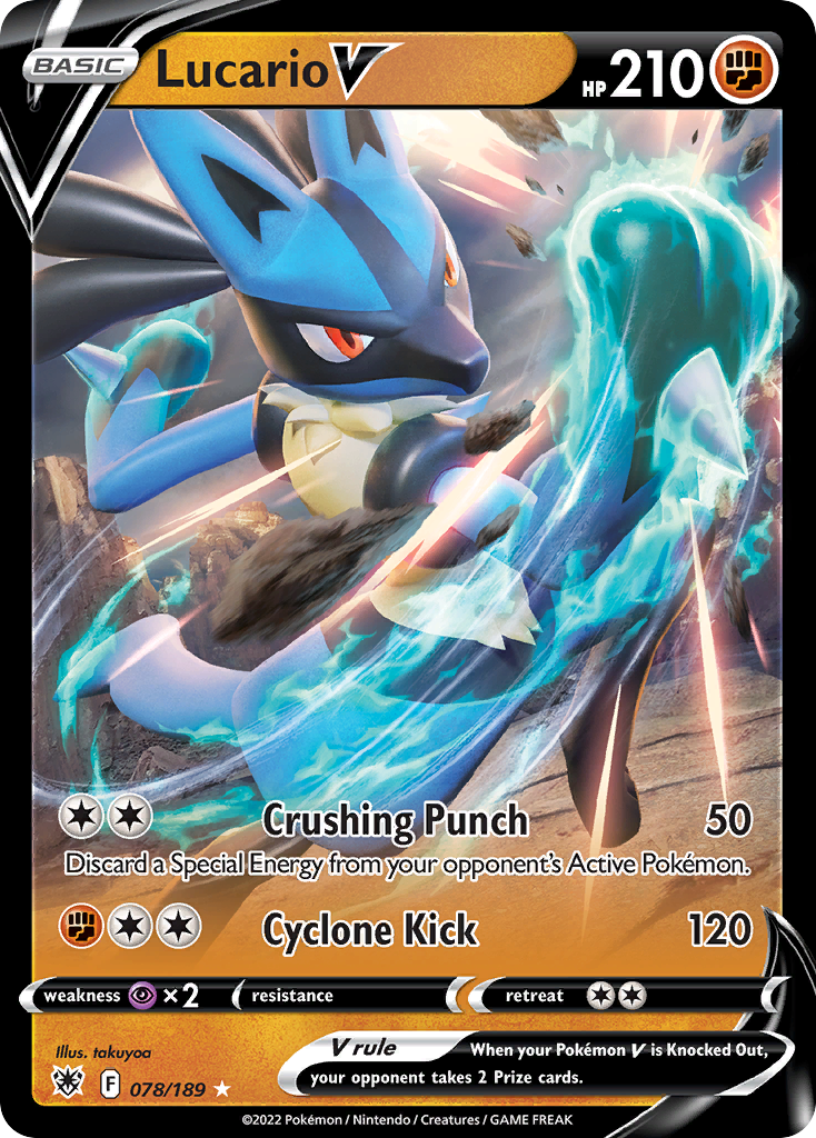 Lucario V (078/189) (Jumbo Card) [Sword & Shield: Astral Radiance] | Odin's Place