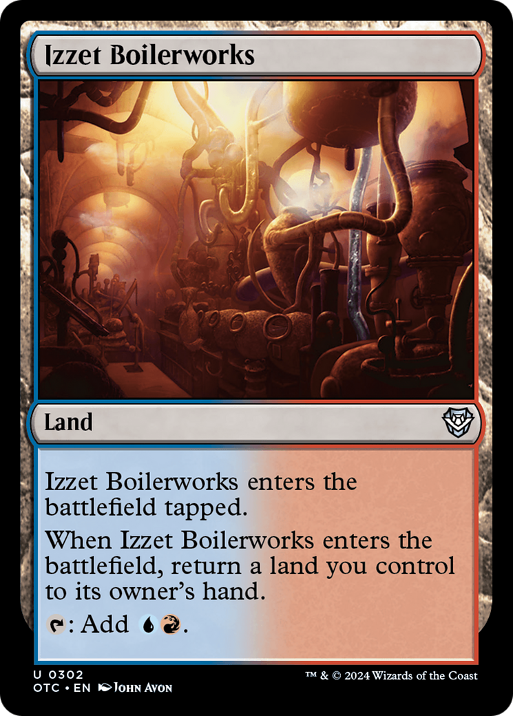 Izzet Boilerworks [Outlaws of Thunder Junction Commander] | Dragon's Lair Comics and Fantasy Houston TX