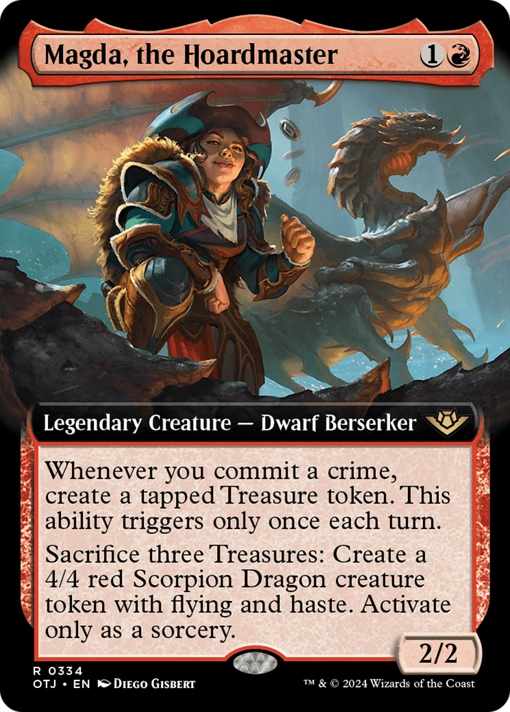 Magda, the Hoardmaster (Extended Art) [Outlaws of Thunder Junction] | Dragon's Lair Comics and Fantasy Houston TX