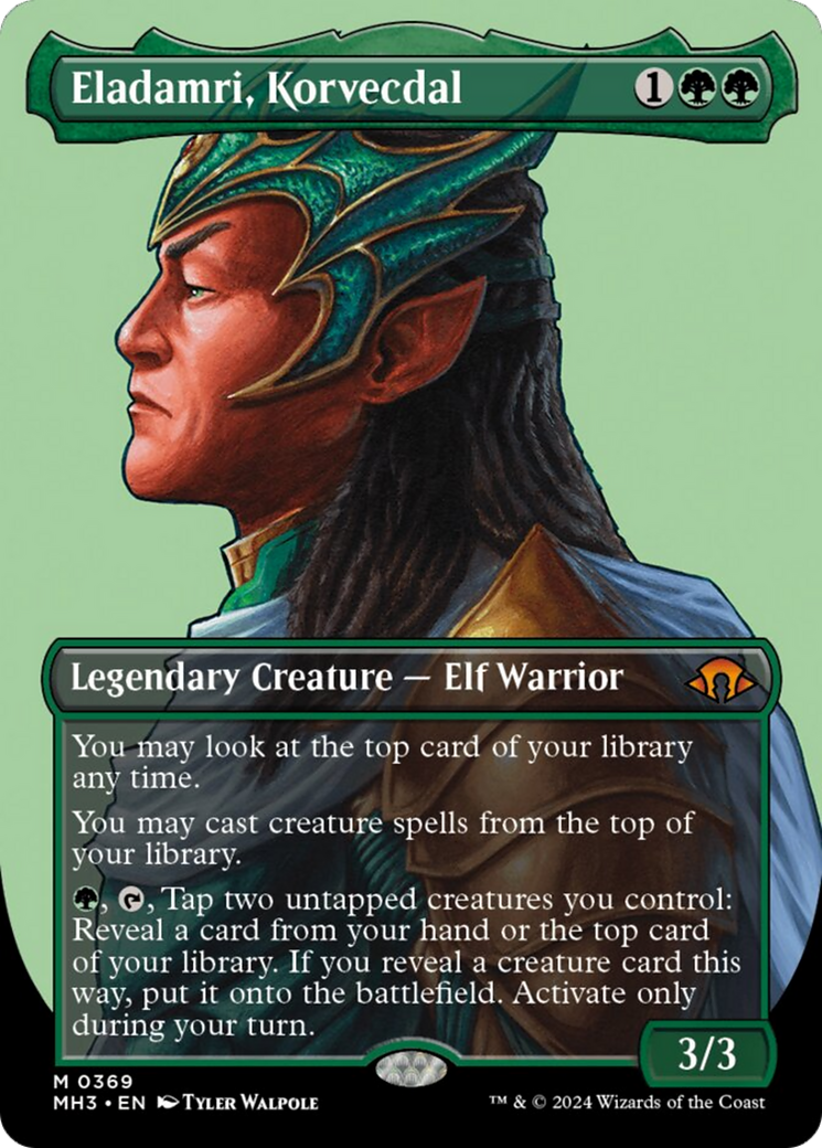 Eladamri, Korvecdal (Borderless) [Modern Horizons 3] | Dragon's Lair Comics and Fantasy Houston TX