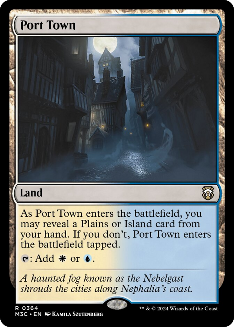 Port Town (Ripple Foil) [Modern Horizons 3 Commander] | Dragon's Lair Comics and Fantasy Houston TX