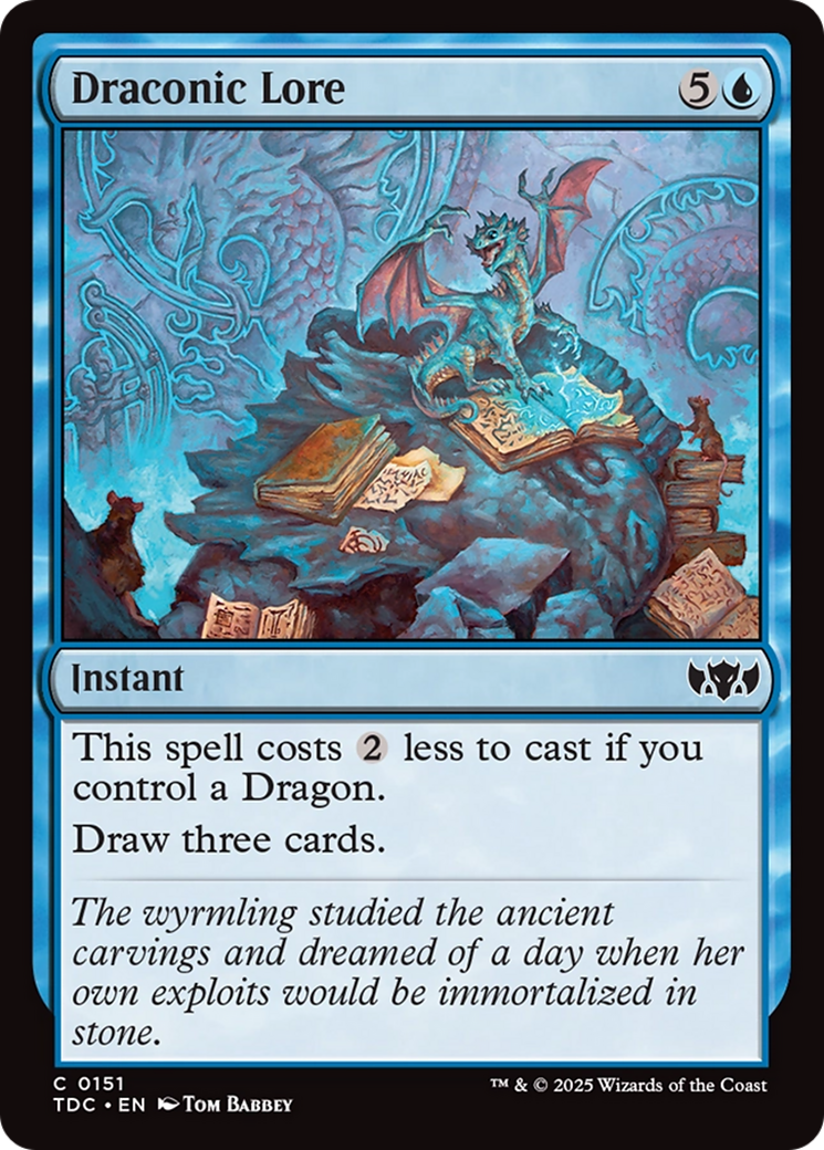 Draconic Lore [Tarkir: Dragonstorm Commander] | Dragon's Lair Comics and Fantasy Houston TX