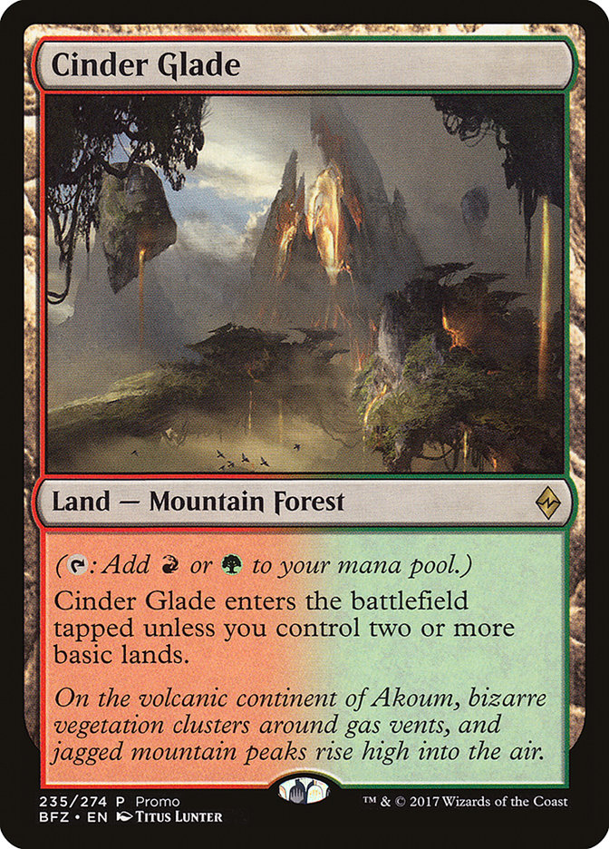 Cinder Glade (Promo) [Standard Showdown Promos] | Dragon's Lair Comics and Fantasy Houston TX