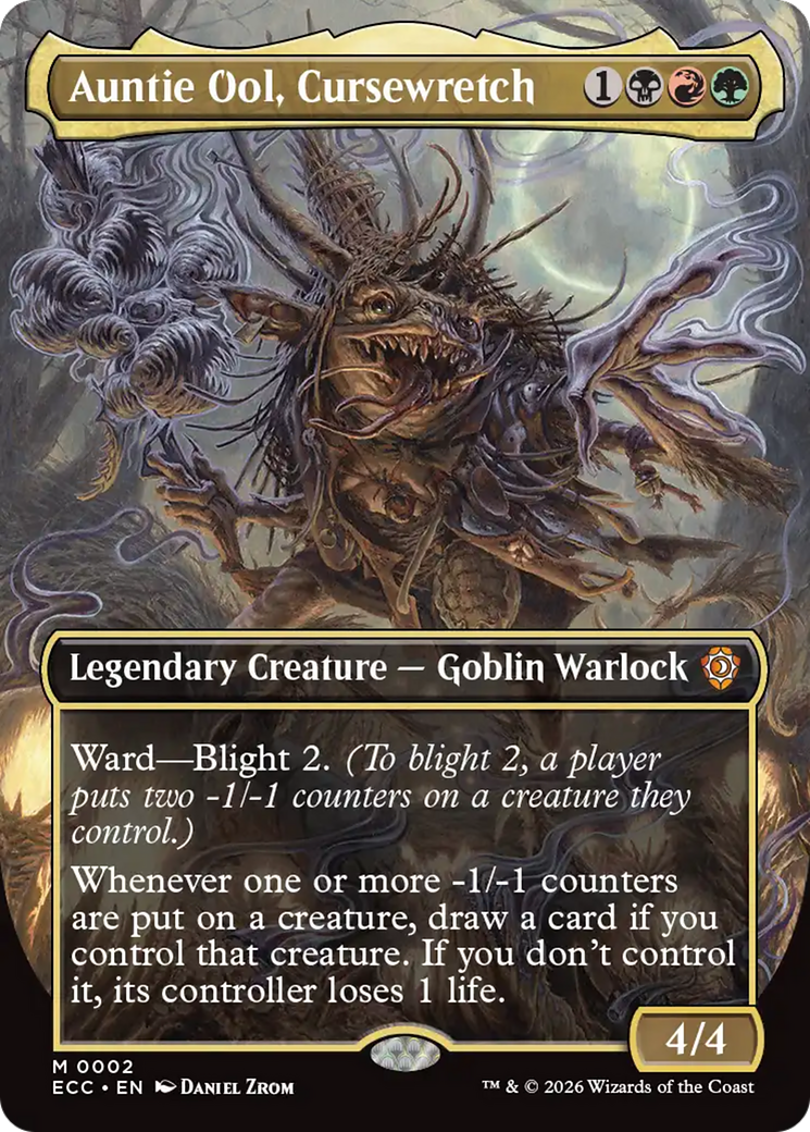 Auntie Ool, Cursewretch (Borderless) [Lorwyn Eclipsed Commander] | Odin's Lair