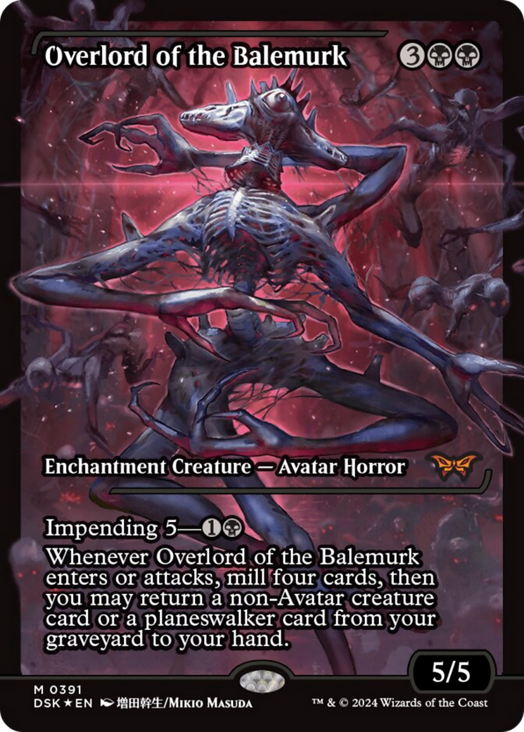 Overlord of the Balemurk (Japan Showcase) [Duskmourn: House of Horror] | Dragon's Lair Comics and Fantasy Houston TX