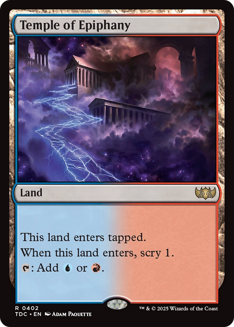 Temple of Epiphany [Tarkir: Dragonstorm Commander] | Dragon's Lair Comics and Fantasy Houston TX