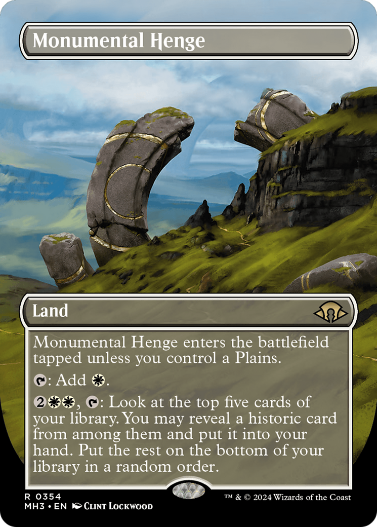 Monumental Henge (Borderless) [Modern Horizons 3] | Dragon's Lair Comics and Fantasy Houston TX