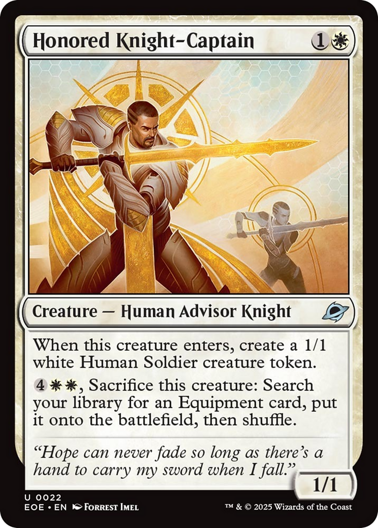 Honored Knight-Captain [Edge of Eternities] | Dragon's Lair Comics and Fantasy Houston TX