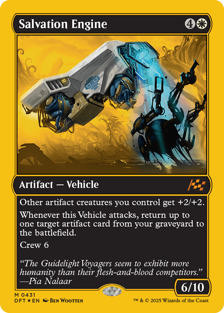 Salvation Engine (First-Place Foil) [Aetherdrift] | Dragon's Lair Comics and Fantasy Houston TX