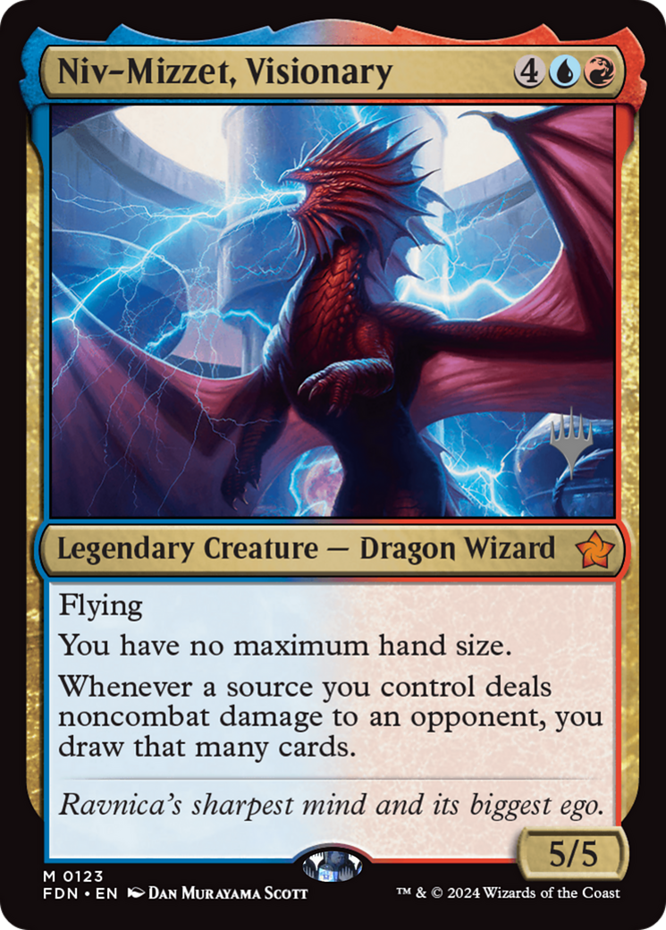 Niv-Mizzet, Visionary (Promo Pack) [Foundations Promos] | Dragon's Lair Comics and Fantasy Houston TX