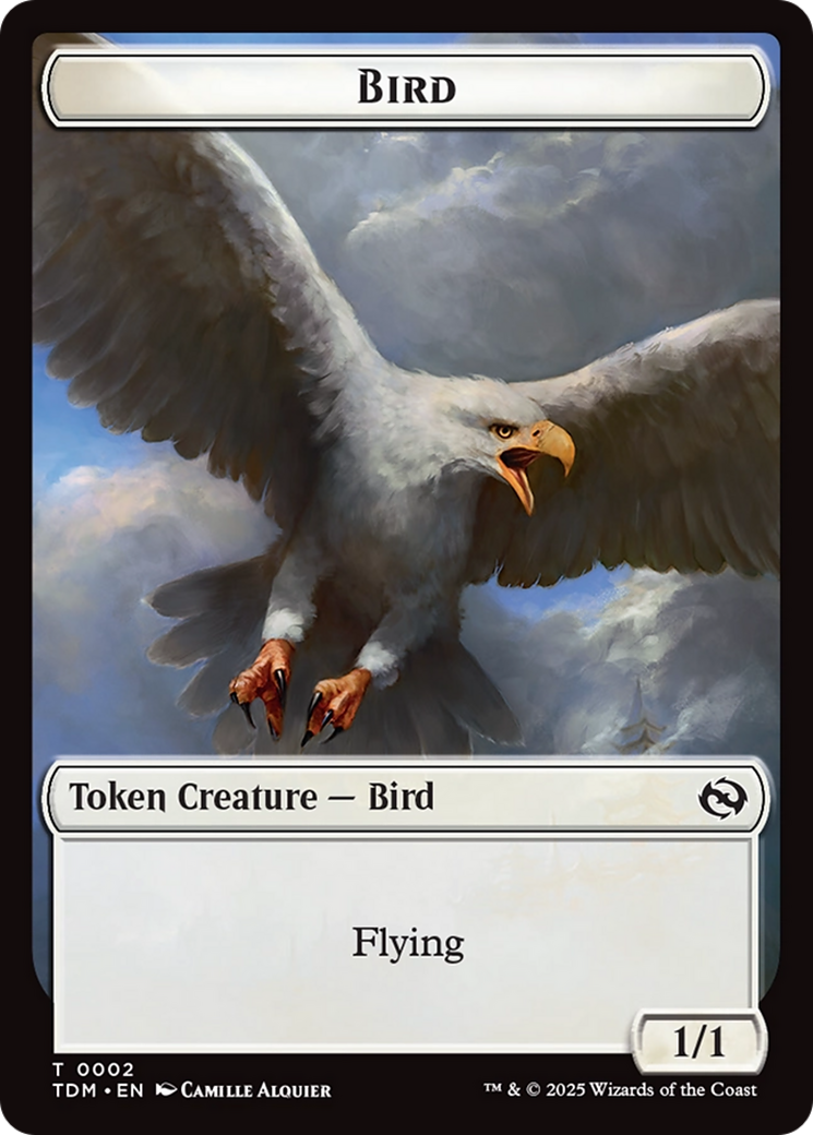 Spider // Bird Double-Sided Token [Tarkir: Dragonstorm Commander Tokens] | Dragon's Lair Comics and Fantasy Houston TX