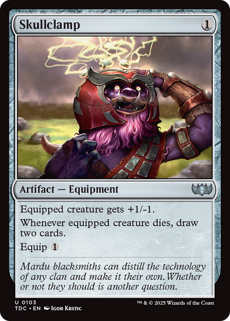 Skullclamp [Tarkir: Dragonstorm Commander] | Dragon's Lair Comics and Fantasy Houston TX