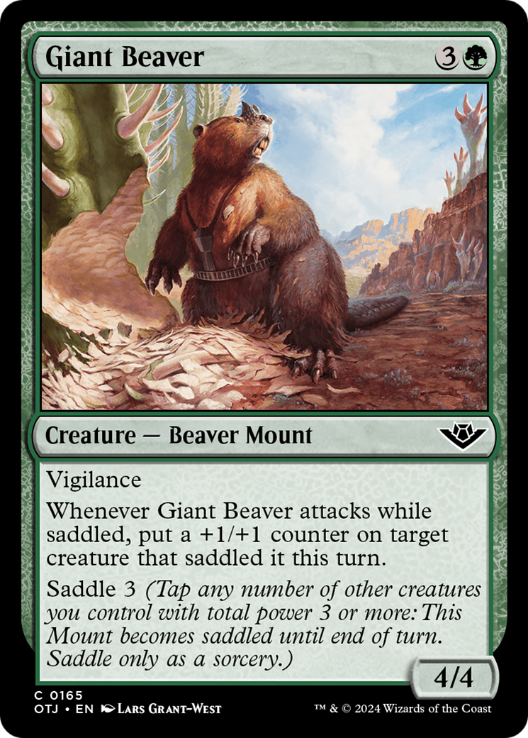 Giant Beaver [Outlaws of Thunder Junction] | Dragon's Lair Comics and Fantasy Houston TX